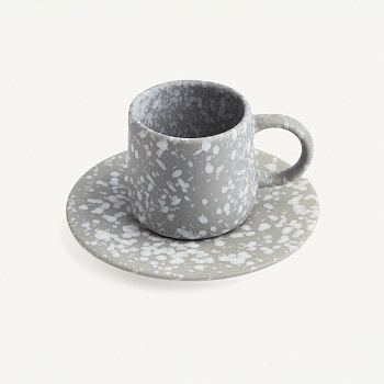 Кофейная пара коническая "Silver" #