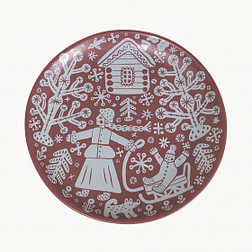 Тарелка «На санках»
