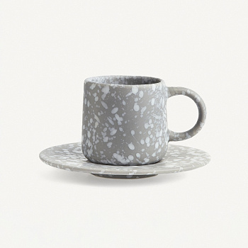Кофейная пара коническая "Silver" #