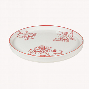 Тарелка с бортом (Модус) "Яблони в розовом" #