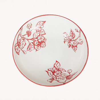 Тарелка глубокая( Шала) "Яблони в розовом" #