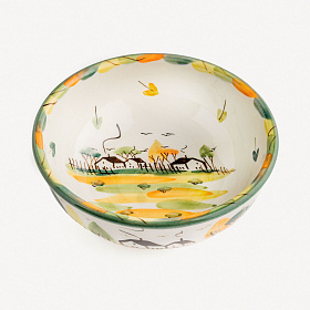 Тарелка глубокая без полей &quot;Домики&quot;