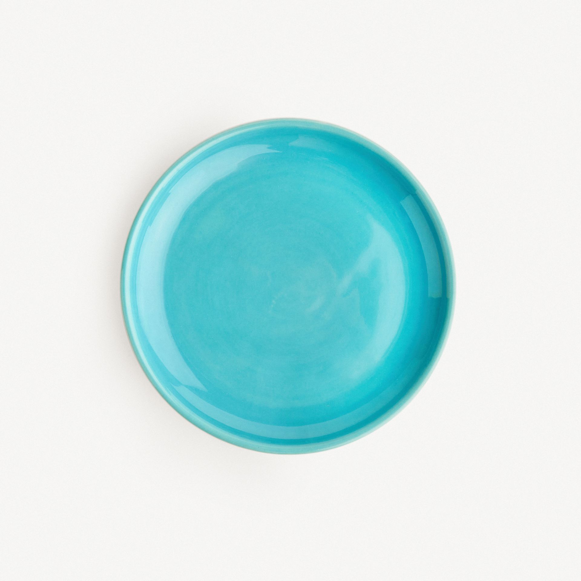 Тарелка плоская без полей &quot;Лазурь белая&quot; #1