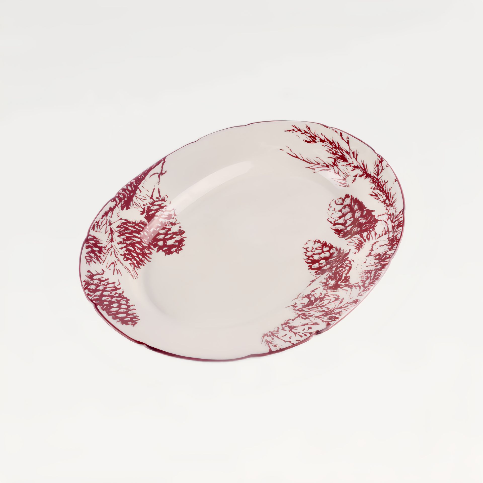 Блюдо овальное &quot;Снегирь&quot; #0