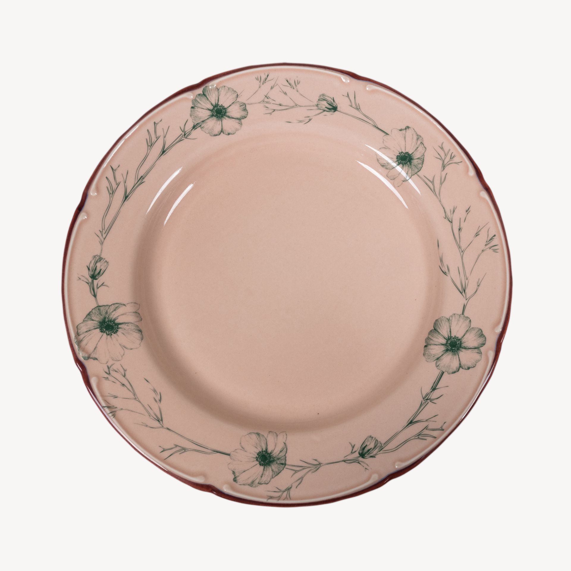 Тарелка плоская с полями &quot;Космея&quot; день 12.00 #1