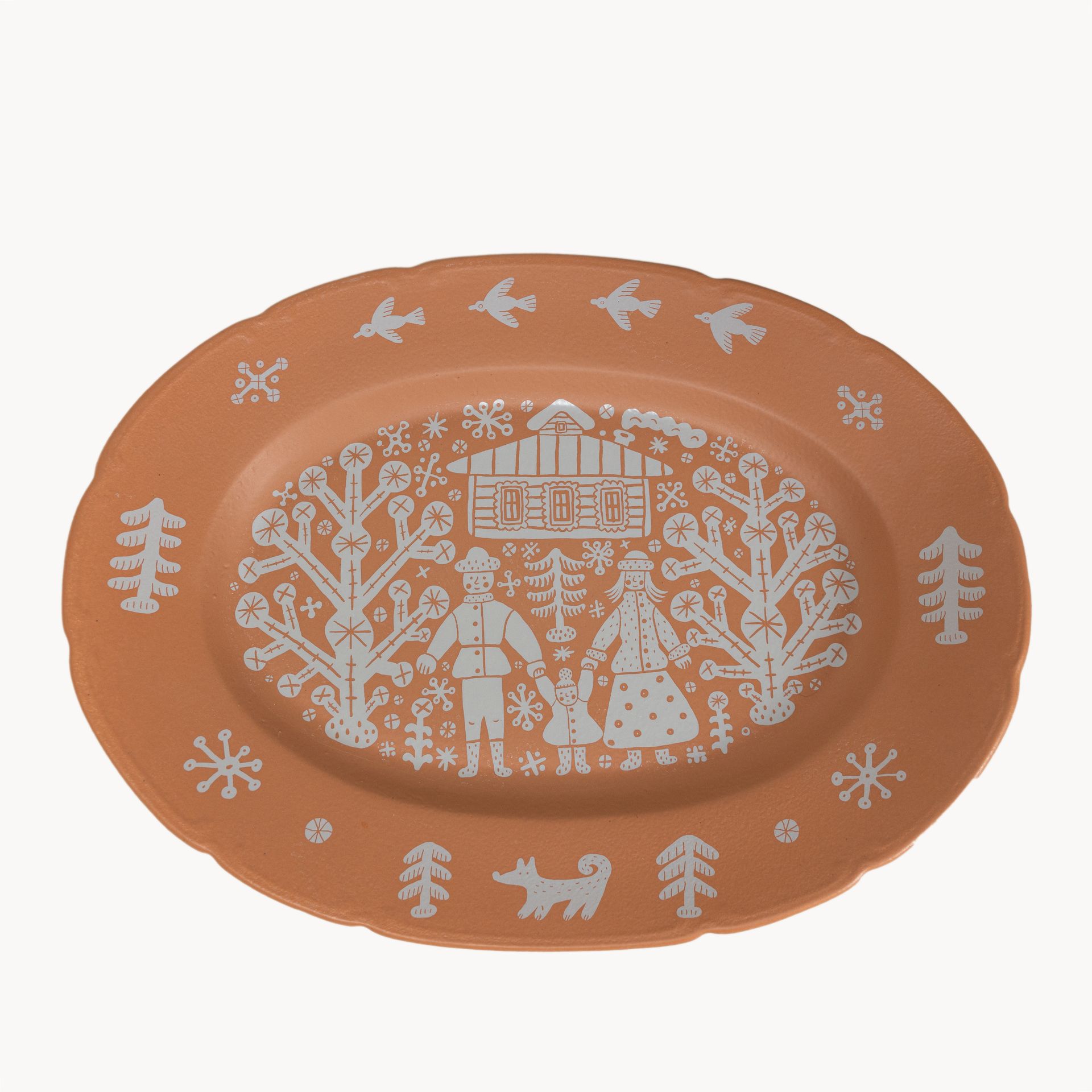 Блюдо овальное «Семья» #1