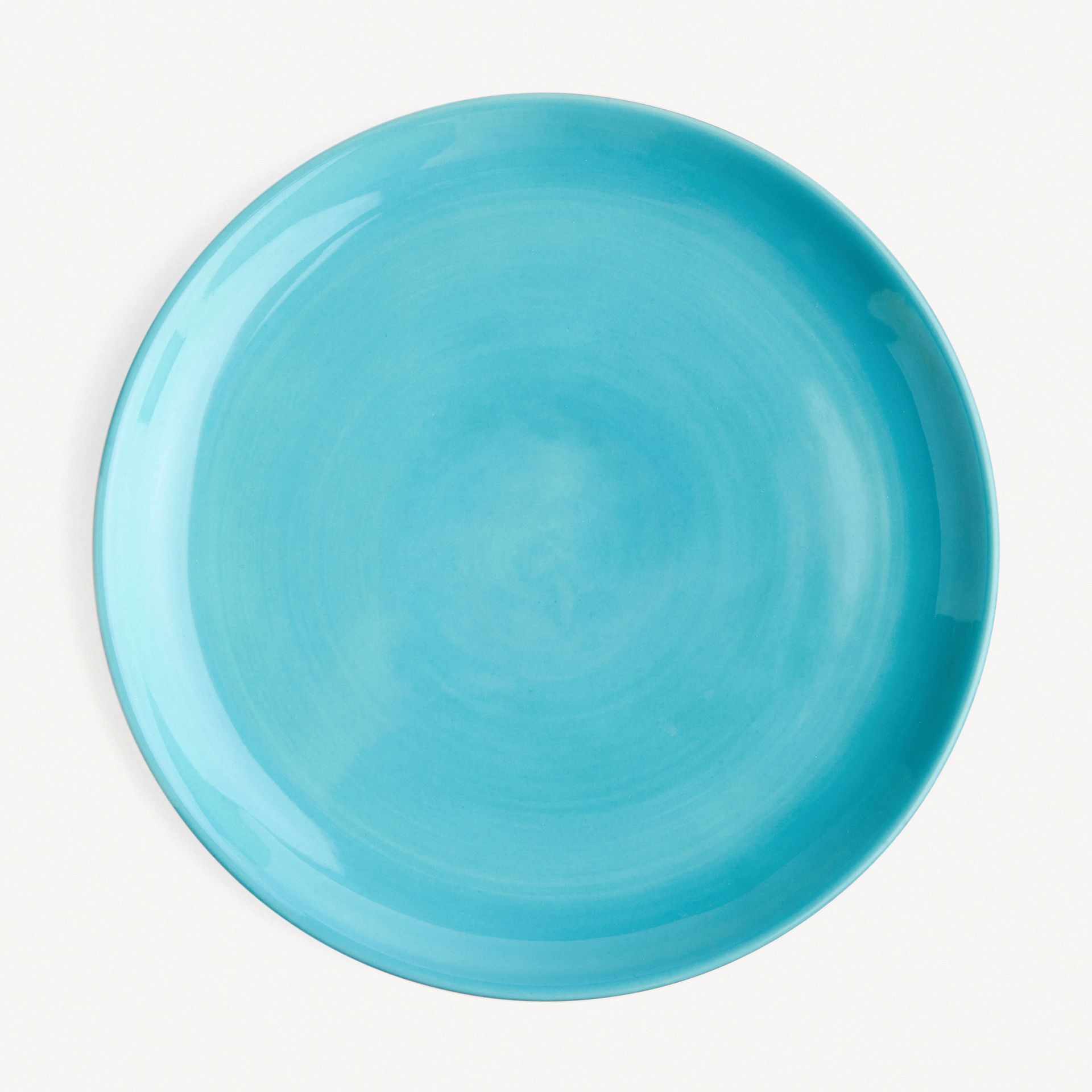 Тарелка плоская без полей "Лазурь черная" #1