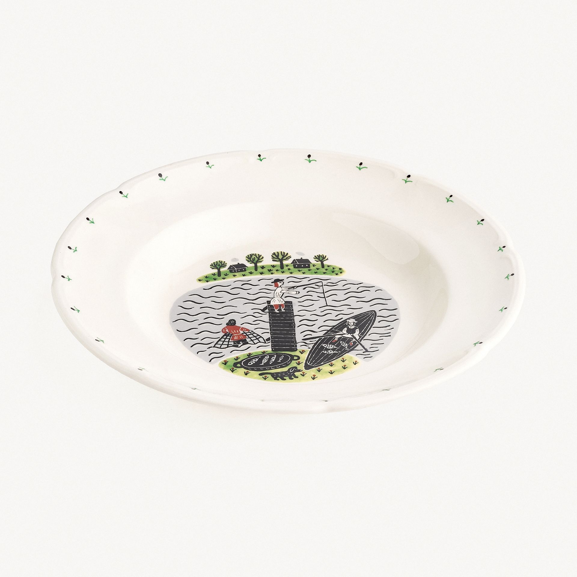 Тарелка суповая &quot;Рыбалка&quot; #0