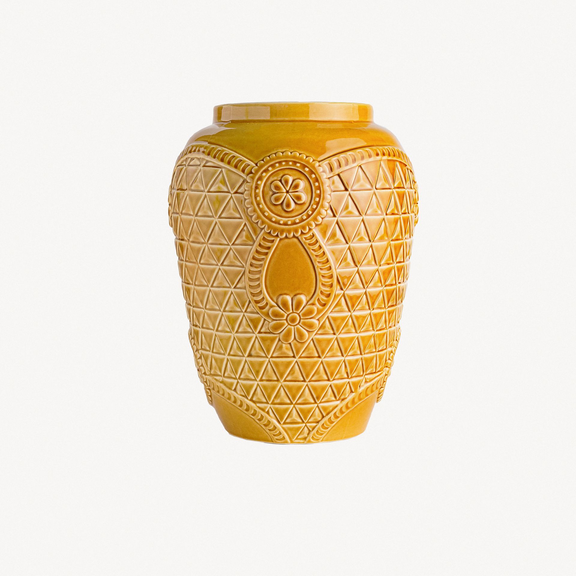 Ваза &quot;Русские ситцы&quot; медовая #0