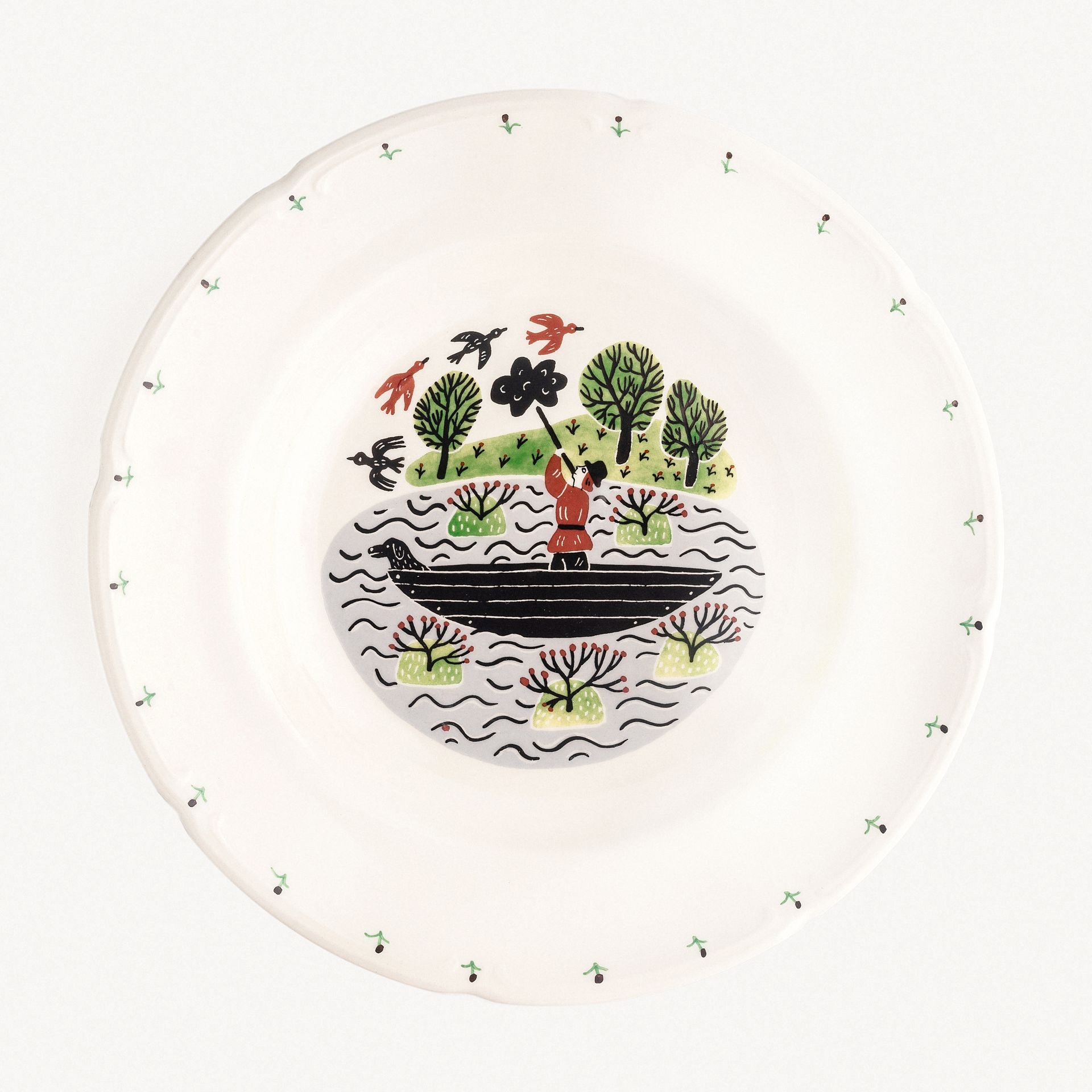 Тарелка суповая &quot;Охота&quot; #1