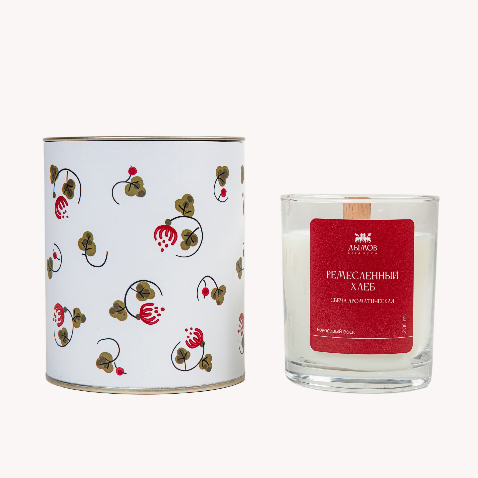 Свеча в тубусе &quot;Ремесленный хлеб&quot; #1