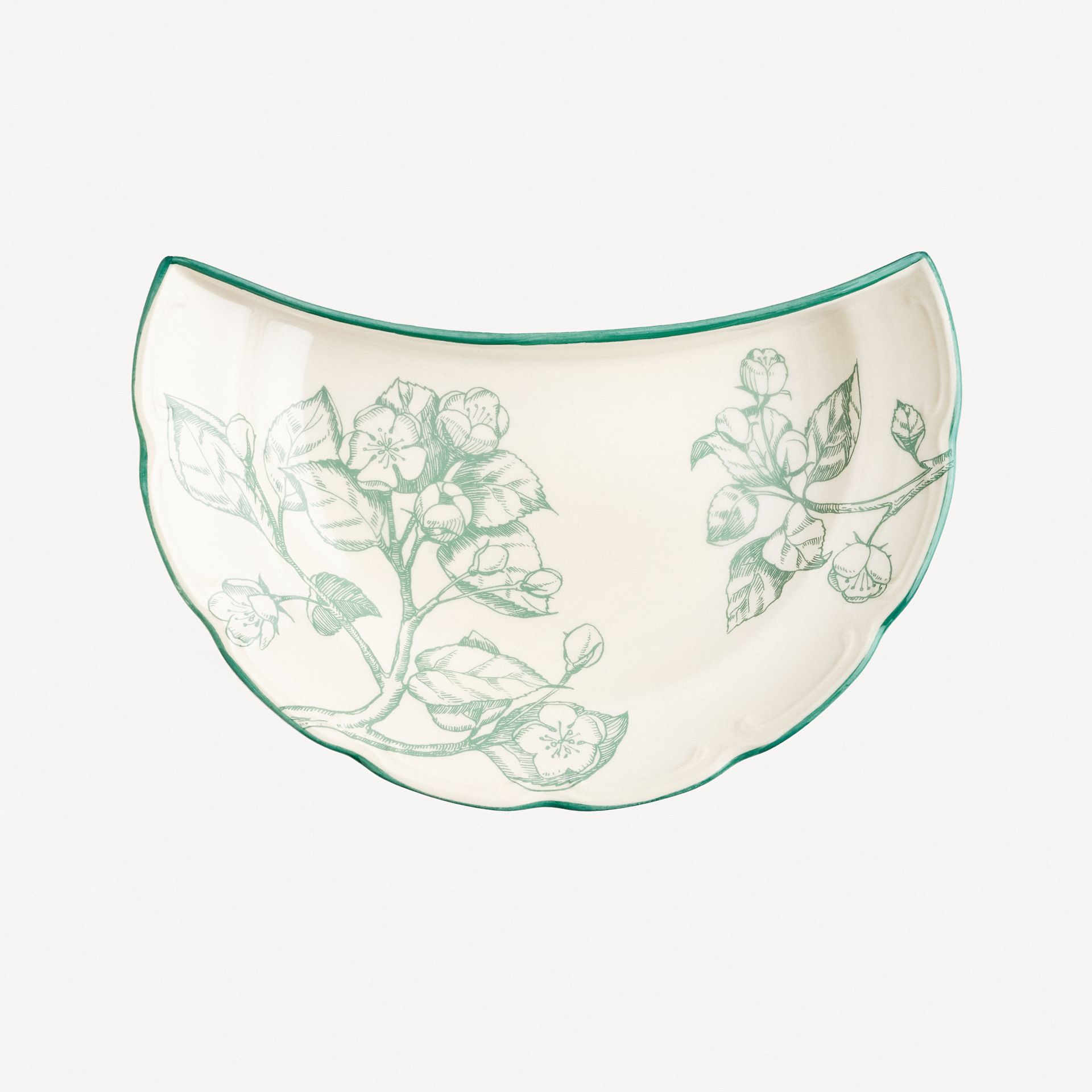 Тарелка полумесяц &quot;Яблони&quot; #1