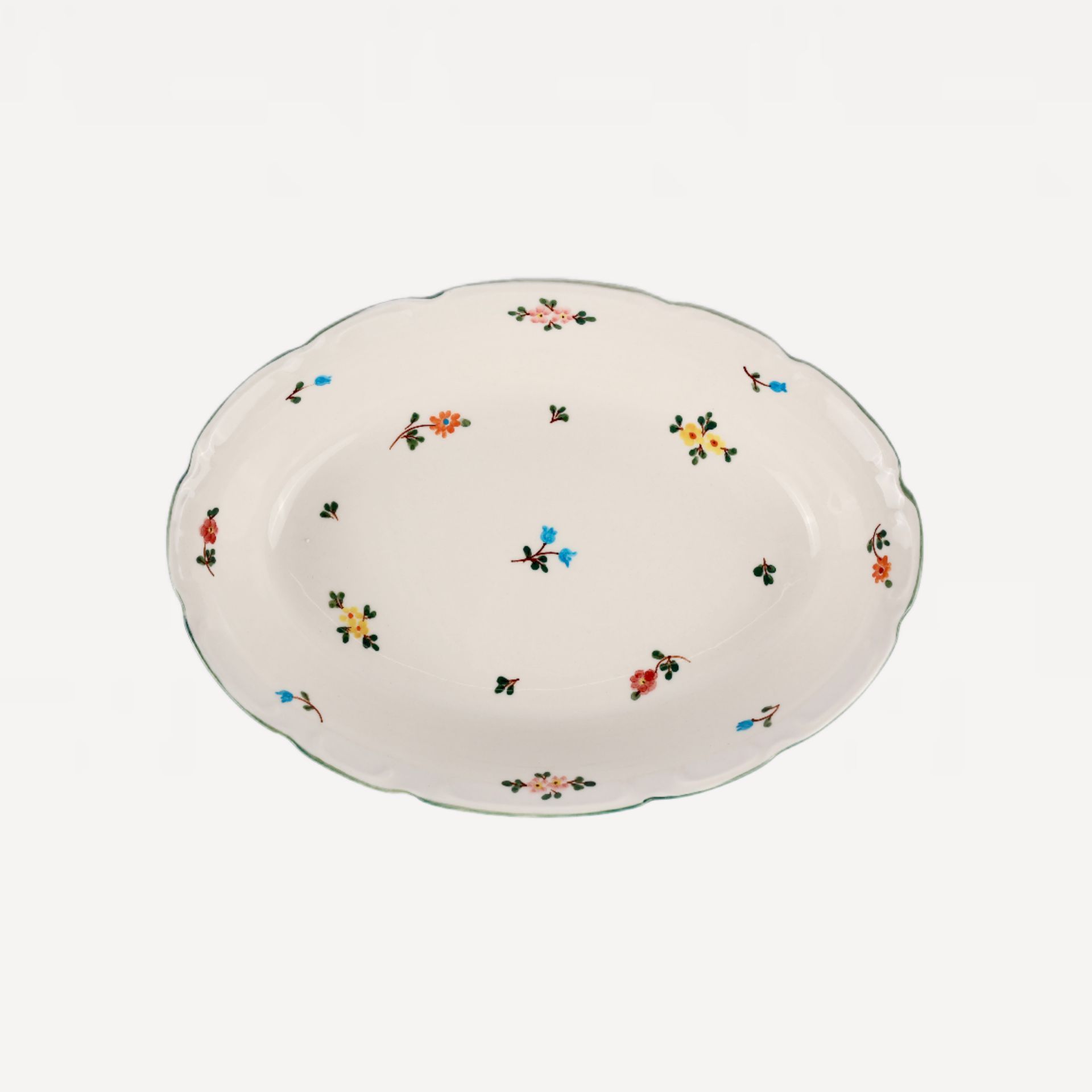 Салатник овальный "Ситец" #1