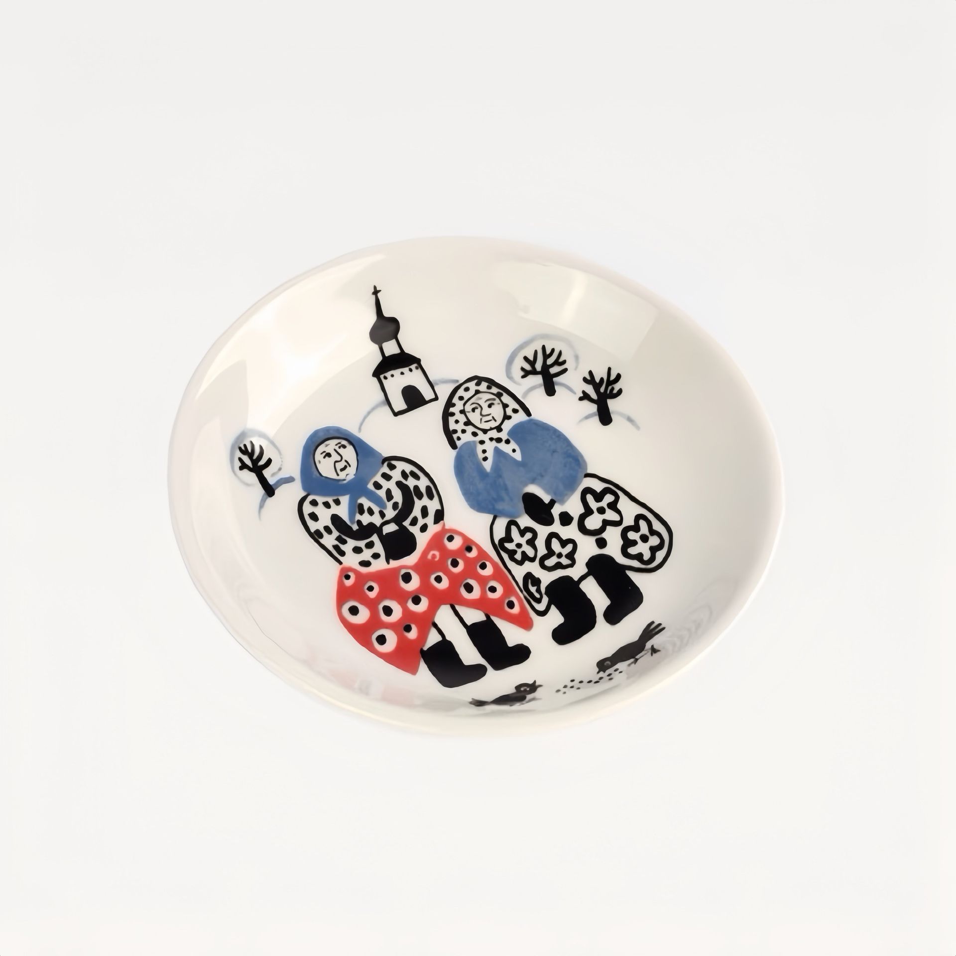 Тарелка "В зимний холод" #1