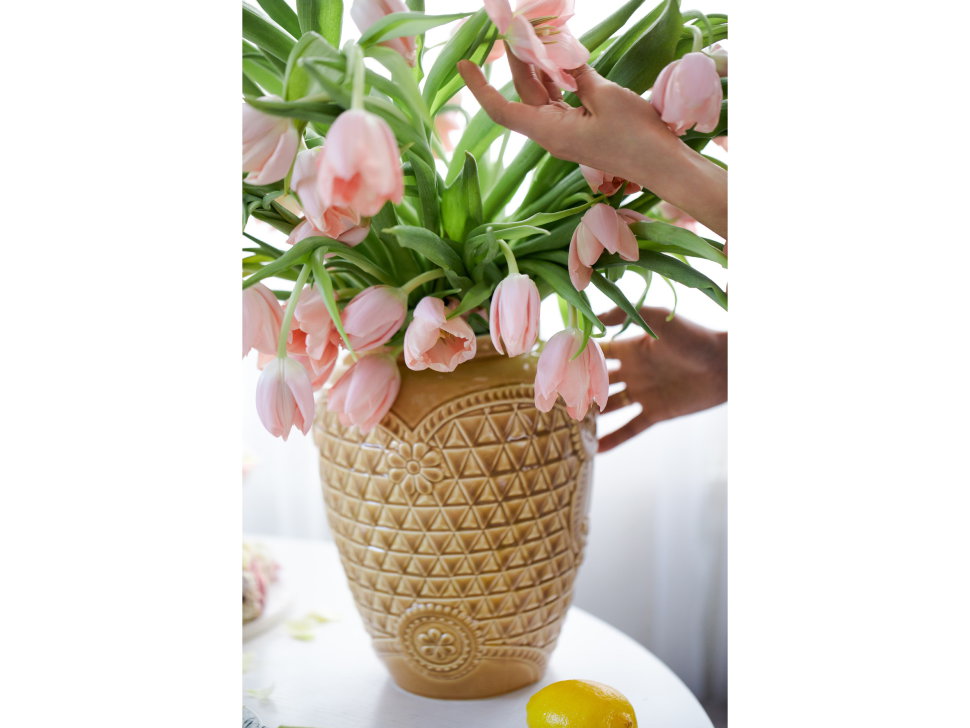 Ваза &quot;Русские ситцы&quot; медовая #5