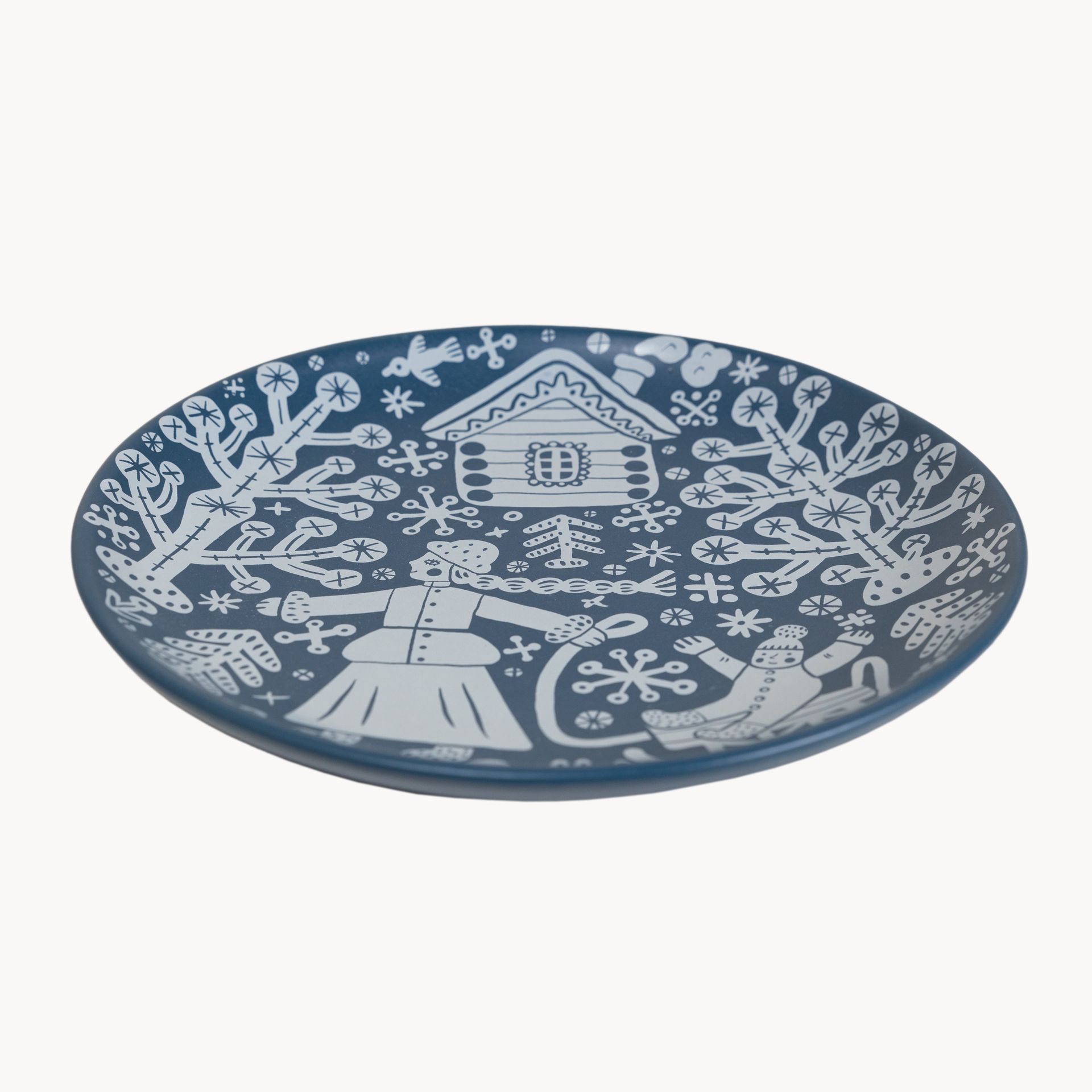 Тарелка «На санках» #1