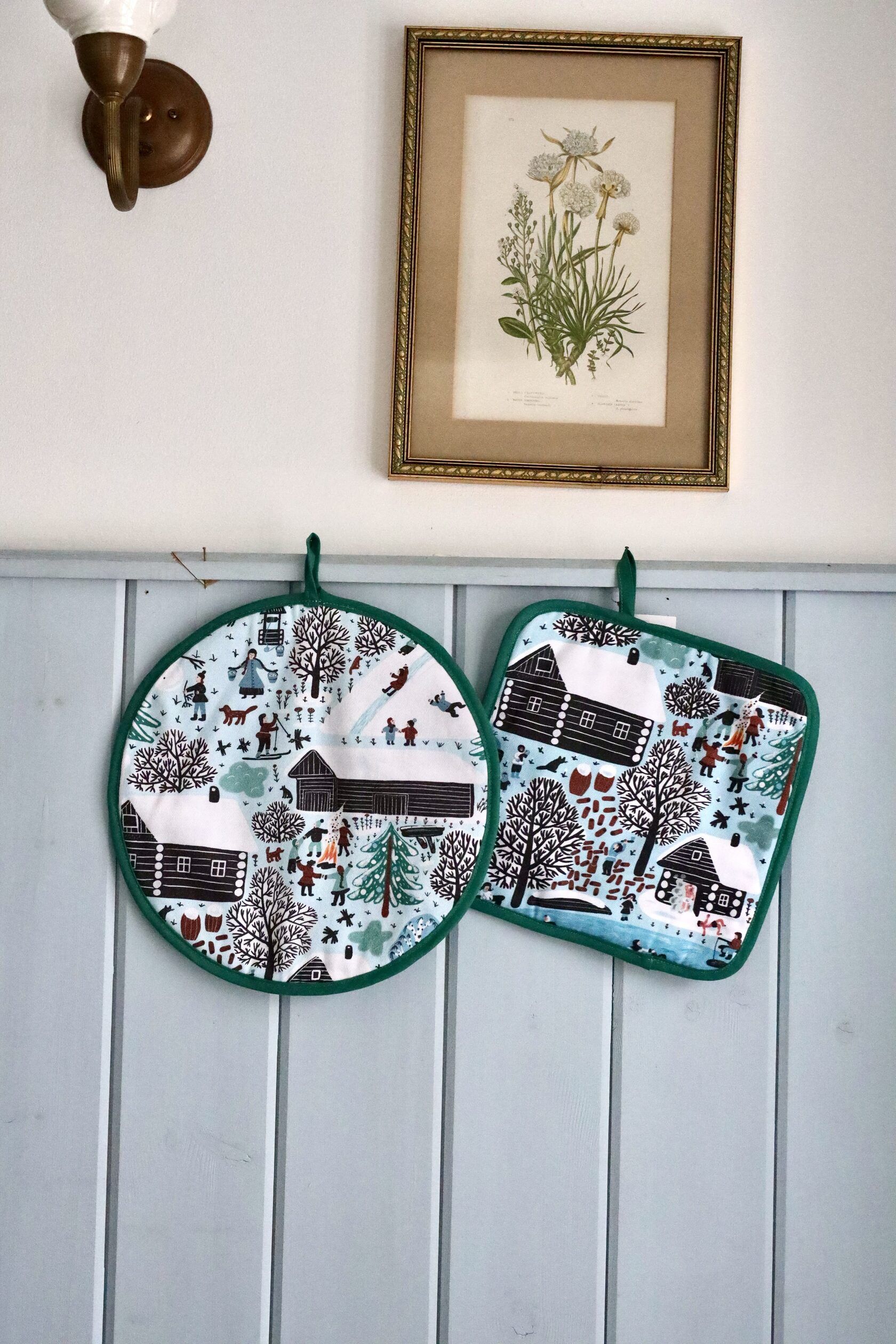 Прихватка круглая. Серия Деревня. Зима, Соня Уткина #1