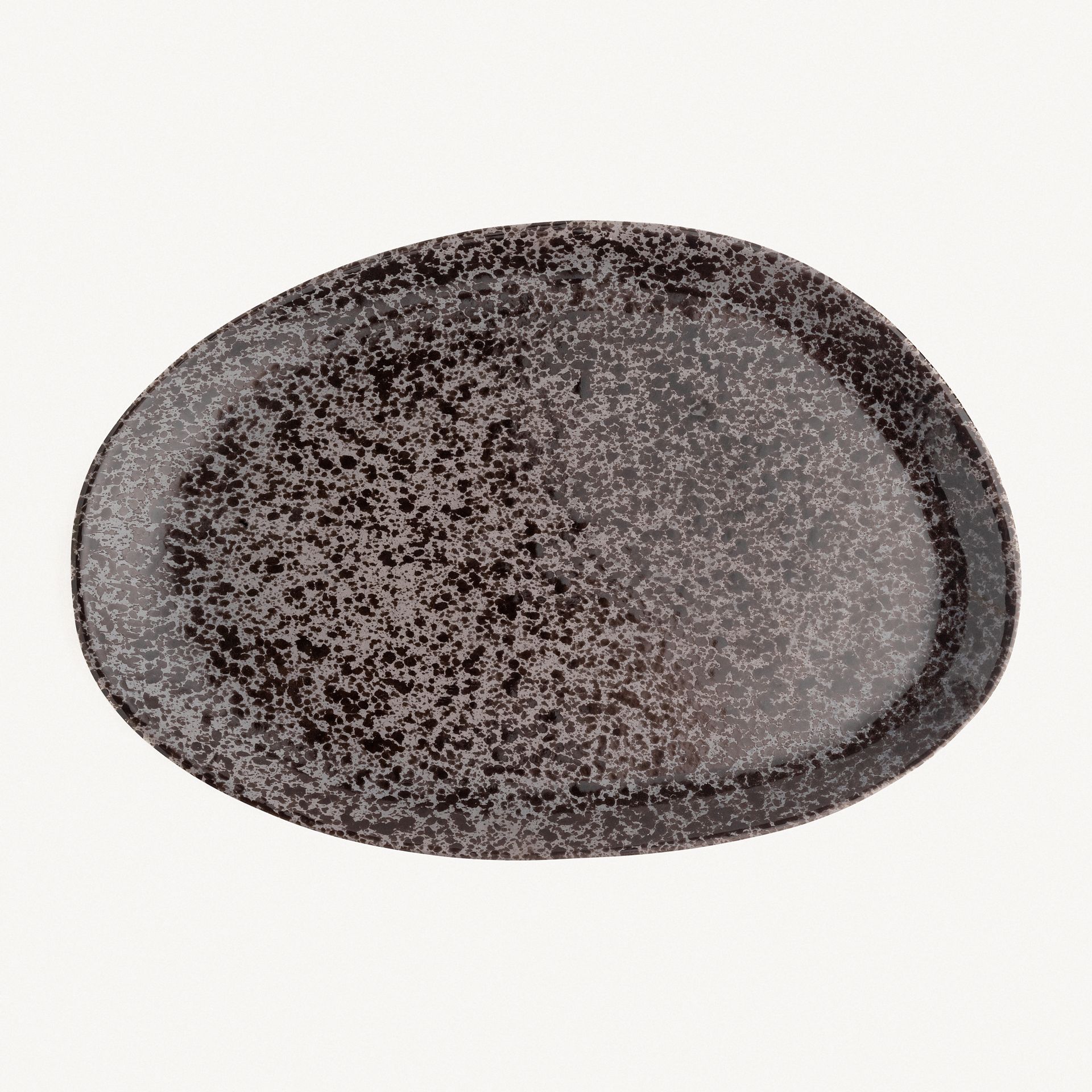 Блюдо овальное асимметричное &quot;Саванна Блэк&quot; #0