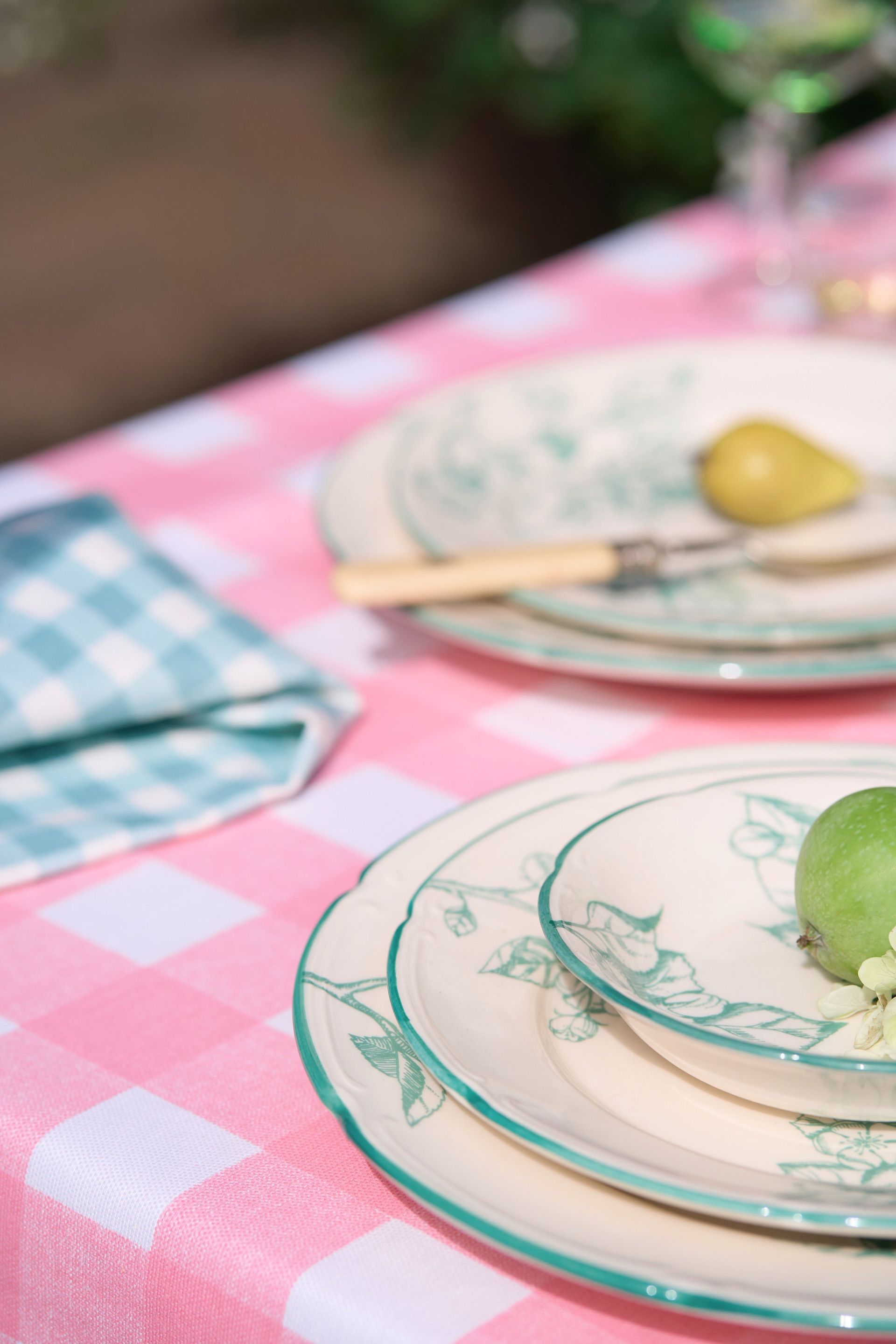 Тарелка плоская с полями "Яблони" #11