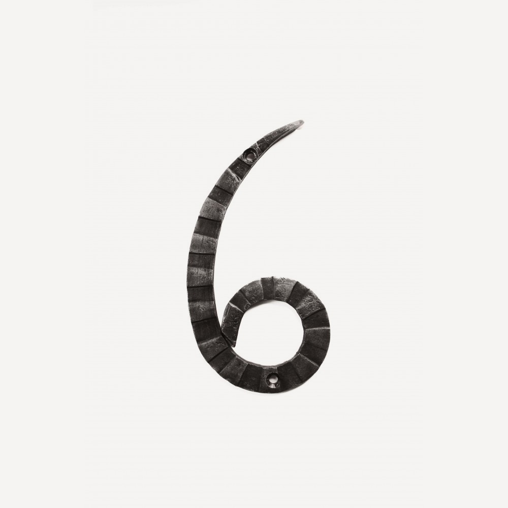 Кованая цифра "6" #1