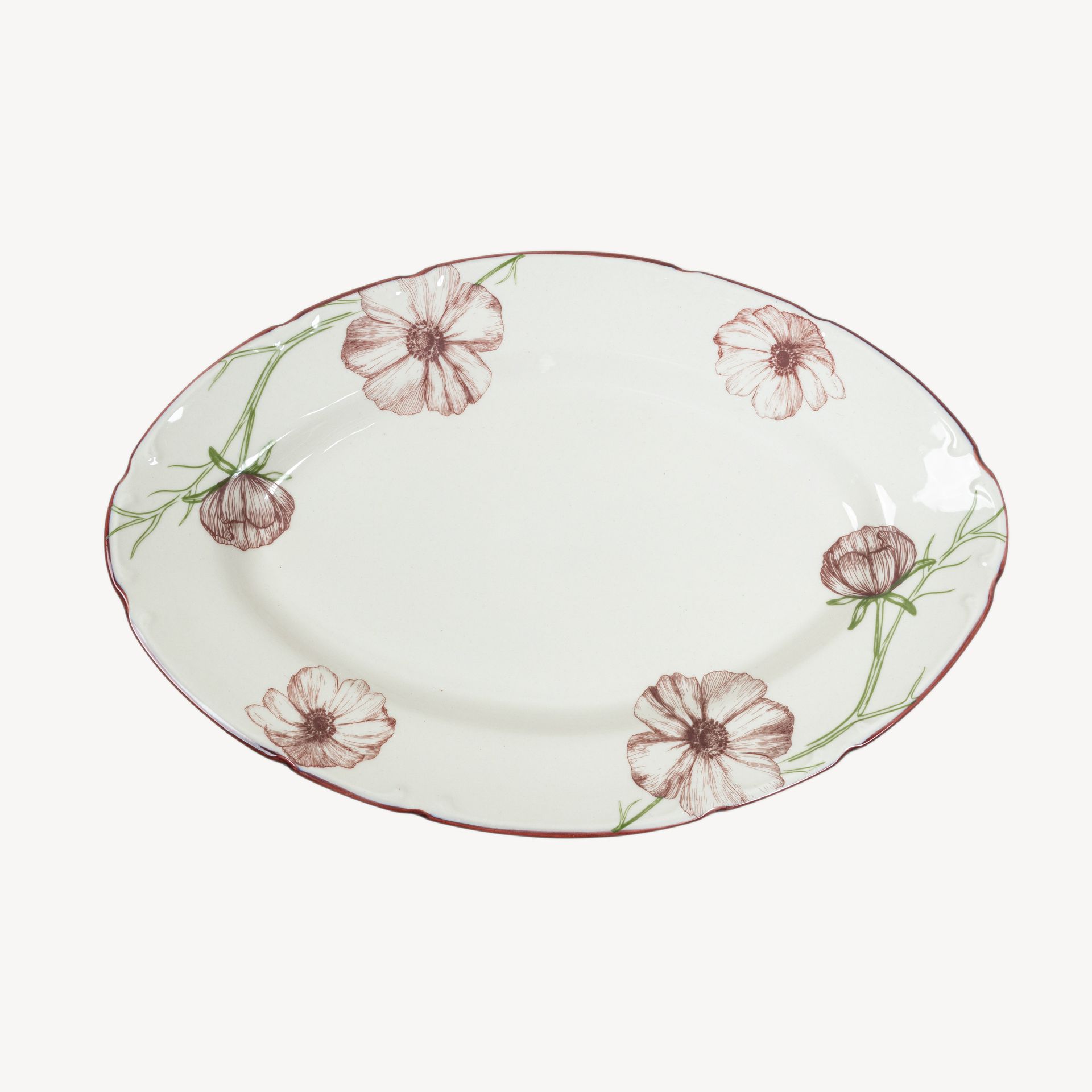 Блюдо овальное "Космея" утро 07.00 #1