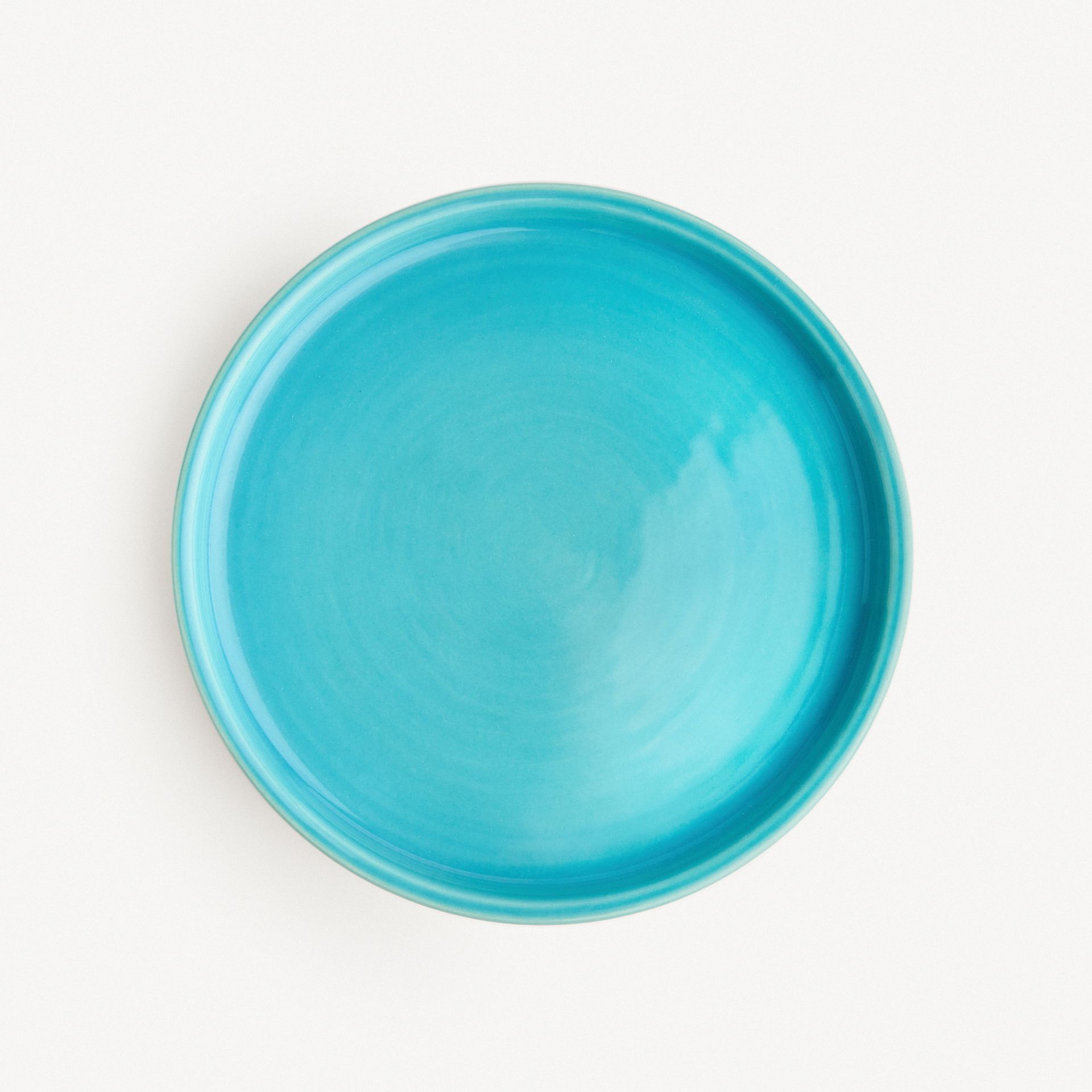 Тарелка с бортом (Модус) &quot;Лазурь белая&quot; #1