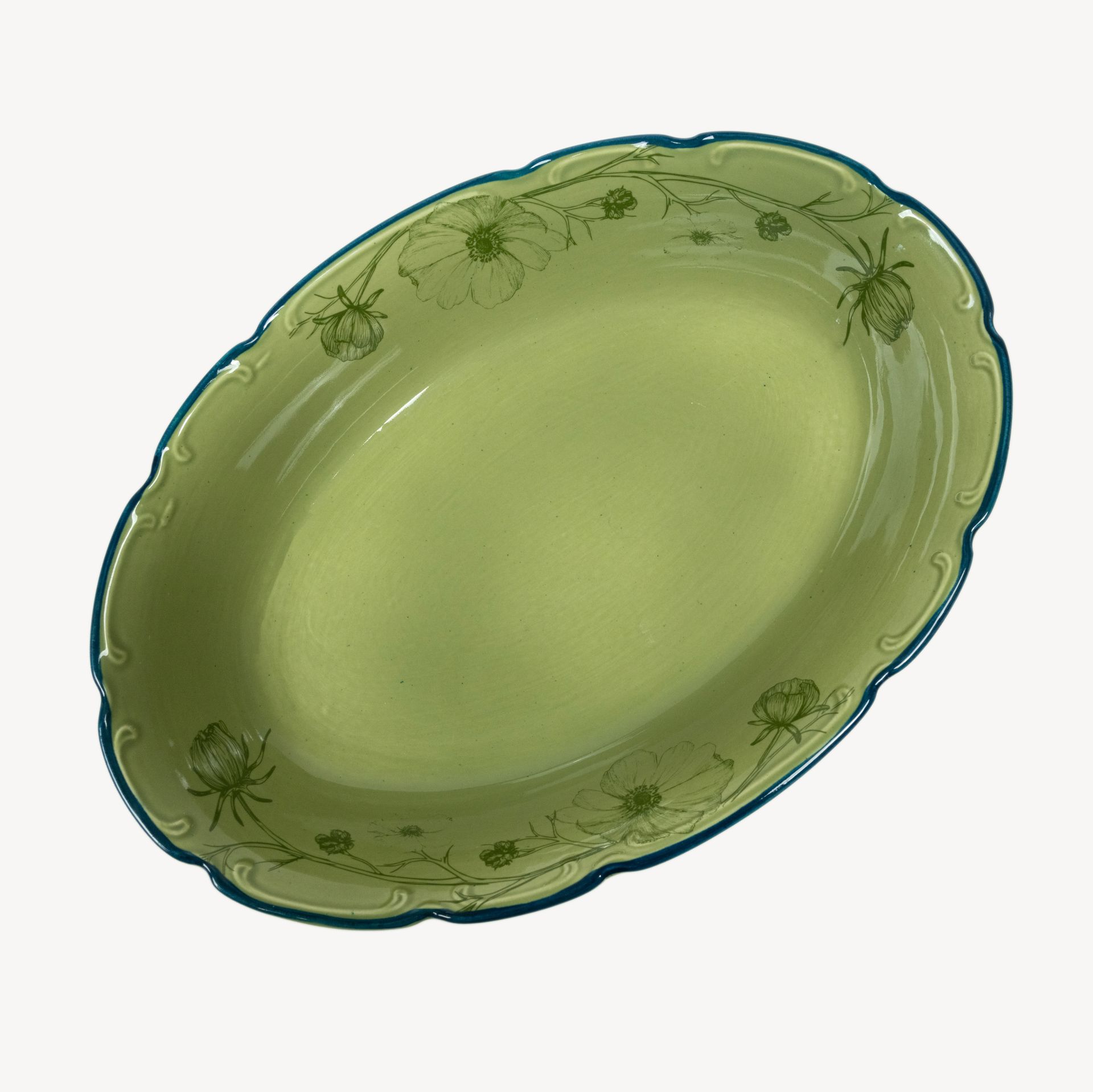 Салатник овальный &quot;Космея&quot; вечер 20.00 #1