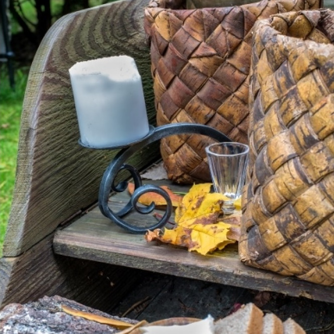 Подсвечник под толстую свечу #1