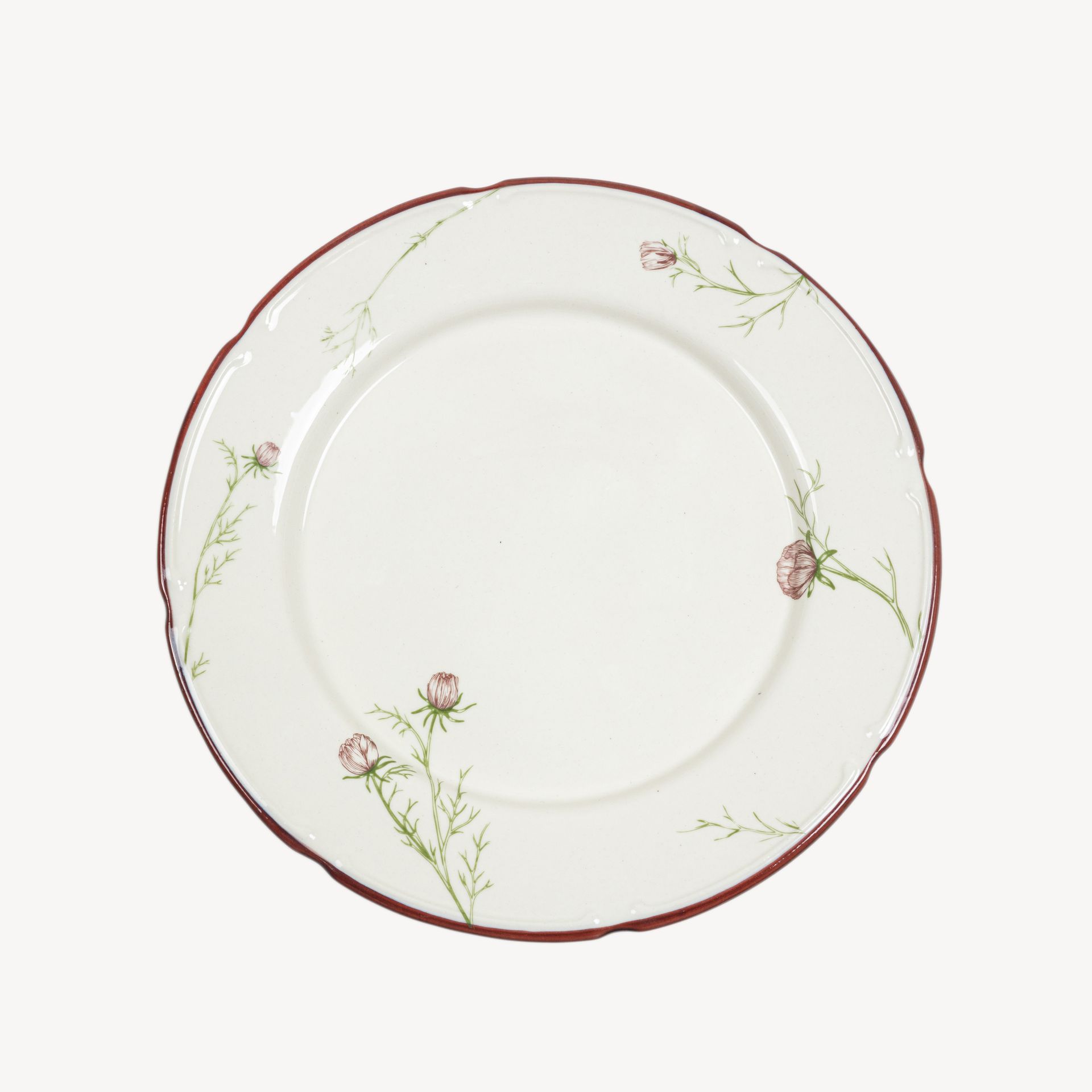 Тарелка плоская с полями &quot;Космея&quot; утро 07.00 #1