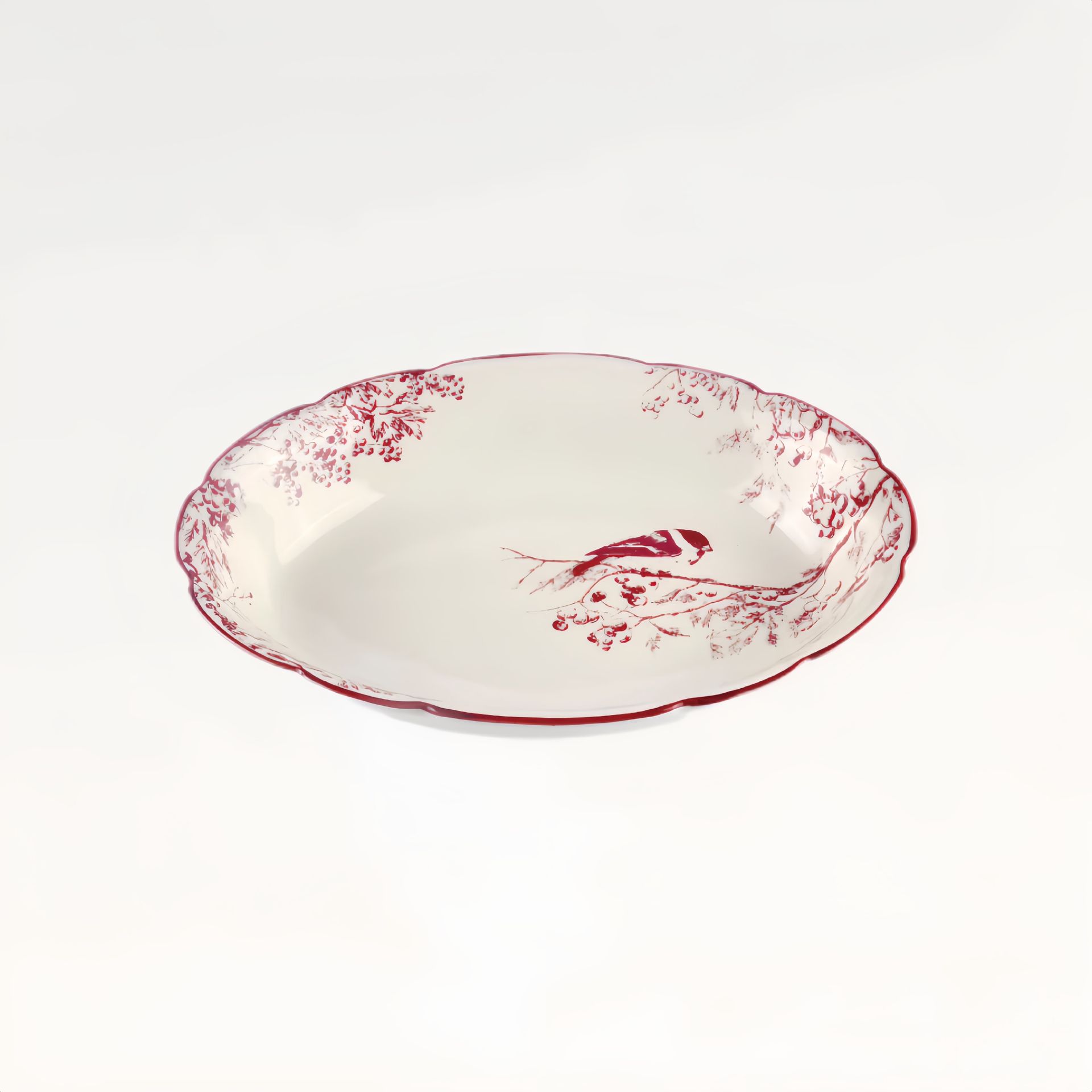Салатник овальный "Снегирь" #2