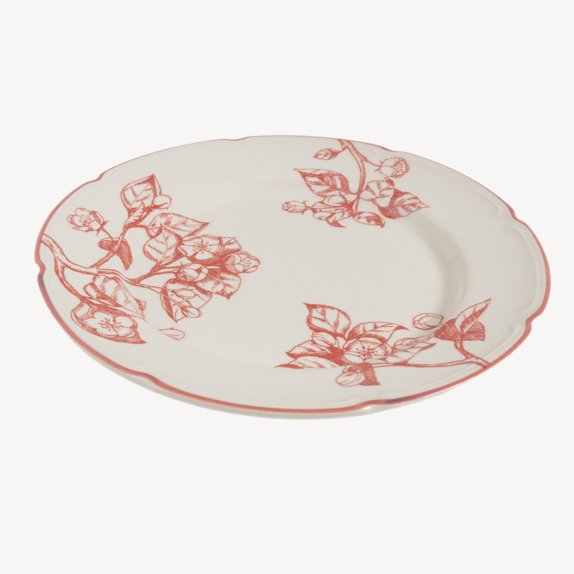 Тарелка плоская с полями &quot;Яблони в розовом&quot; #3