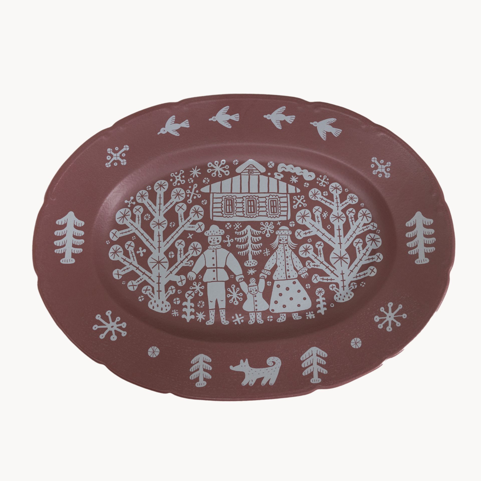 Блюдо овальное «Семья» #1