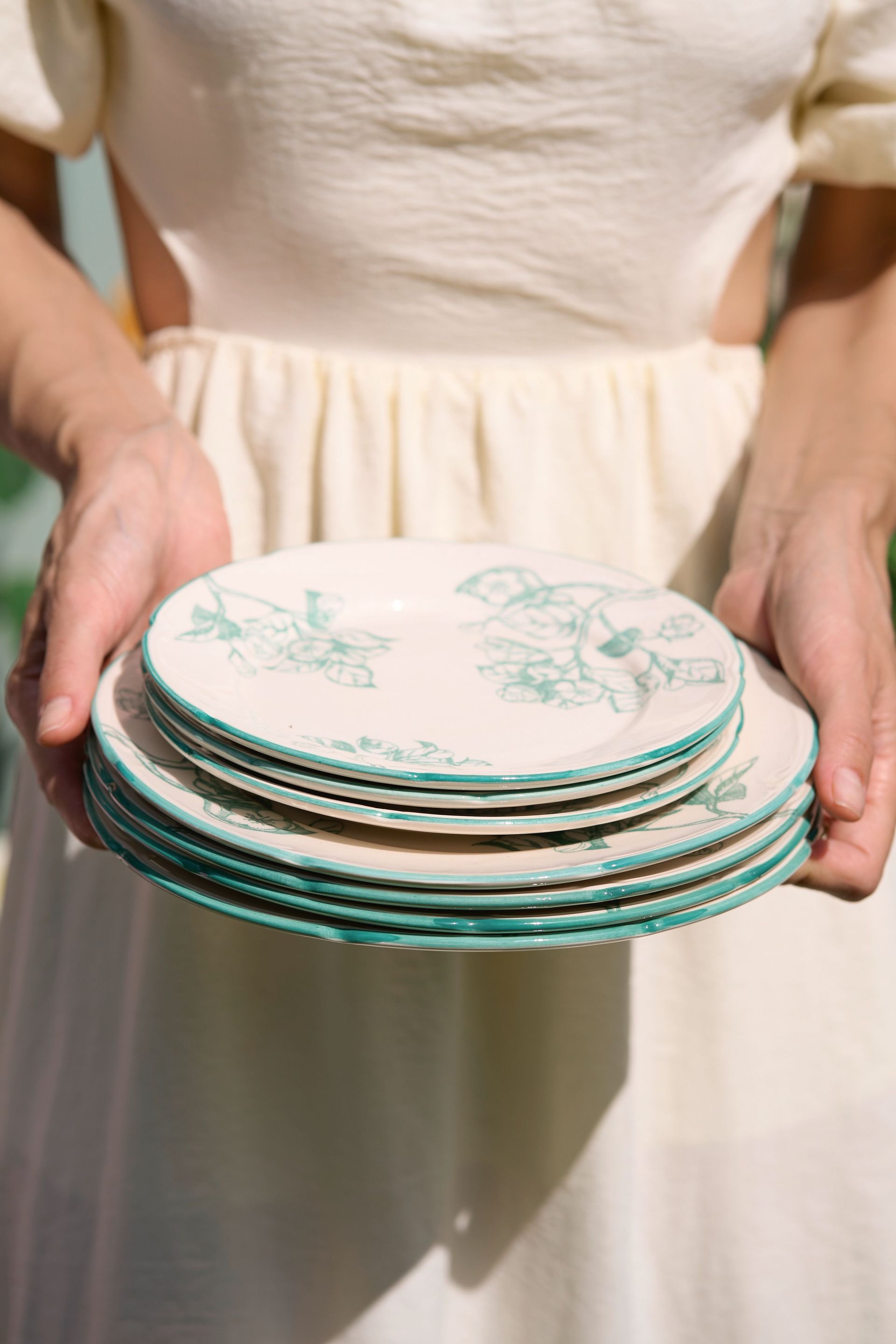 Тарелка плоская с полями "Яблони" #7