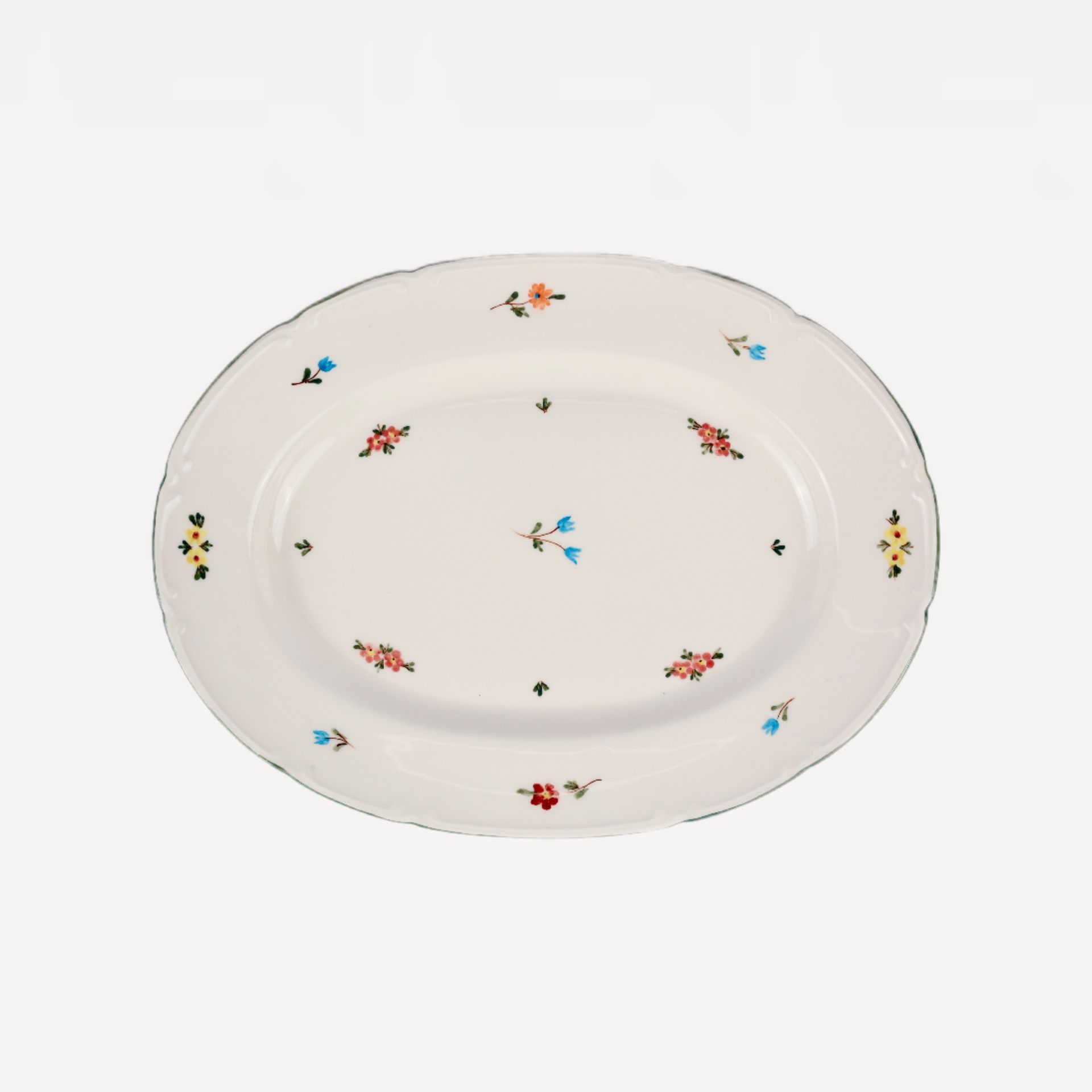 Блюдо овальное "Ситец" #1