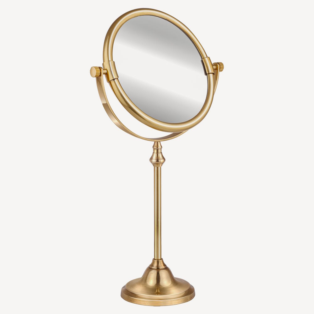 Зеркало настольное косметическое круглое #0