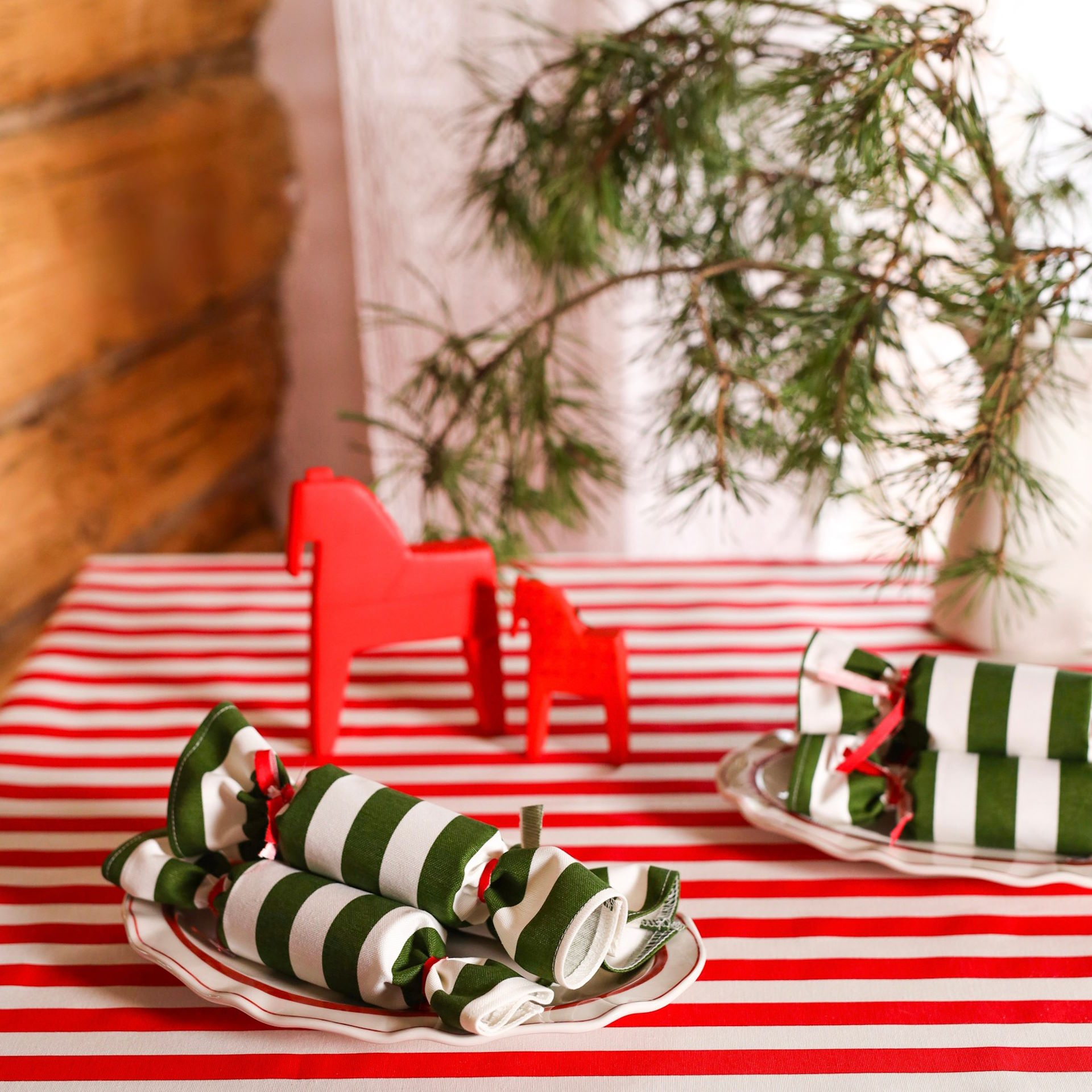 Скатерть в полоску с кантом #2