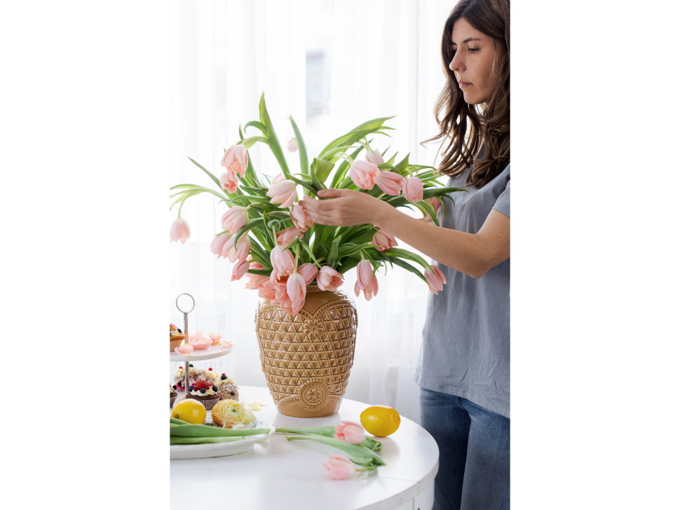 Ваза &quot;Русские ситцы&quot; медовая #3