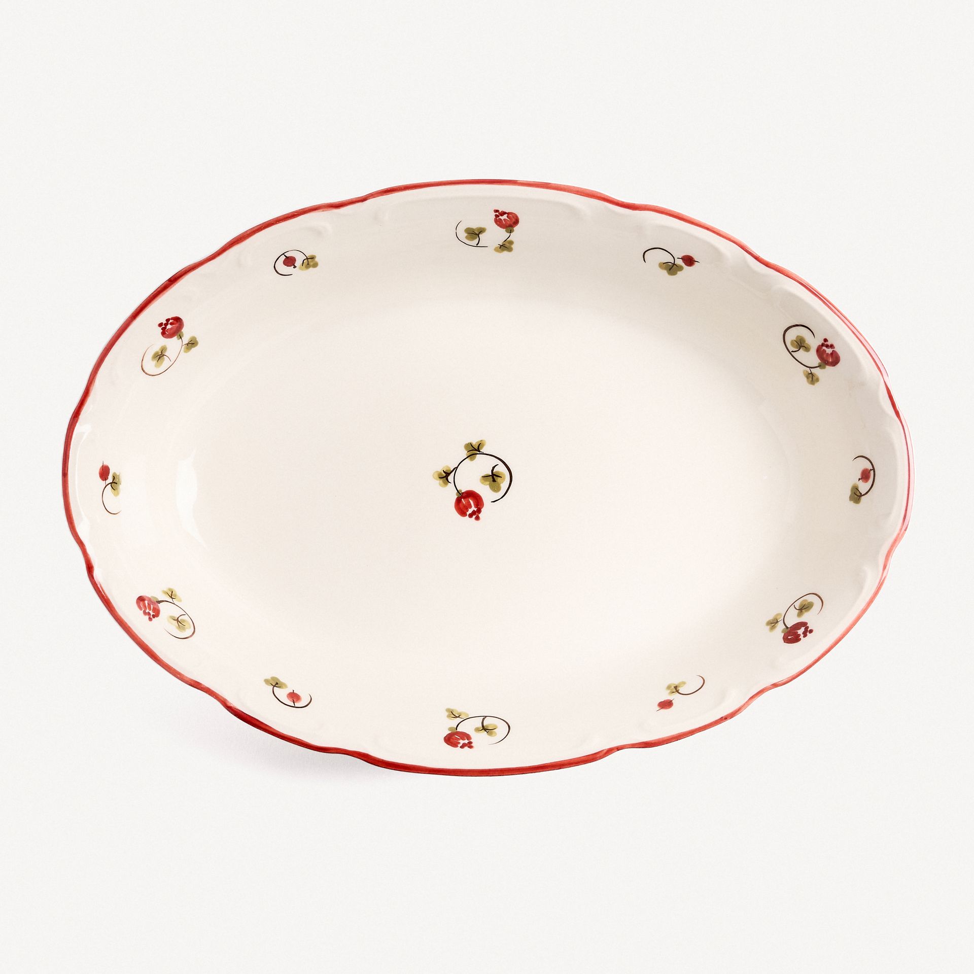 Салатник овальный &quot;Шиповник&quot; #1