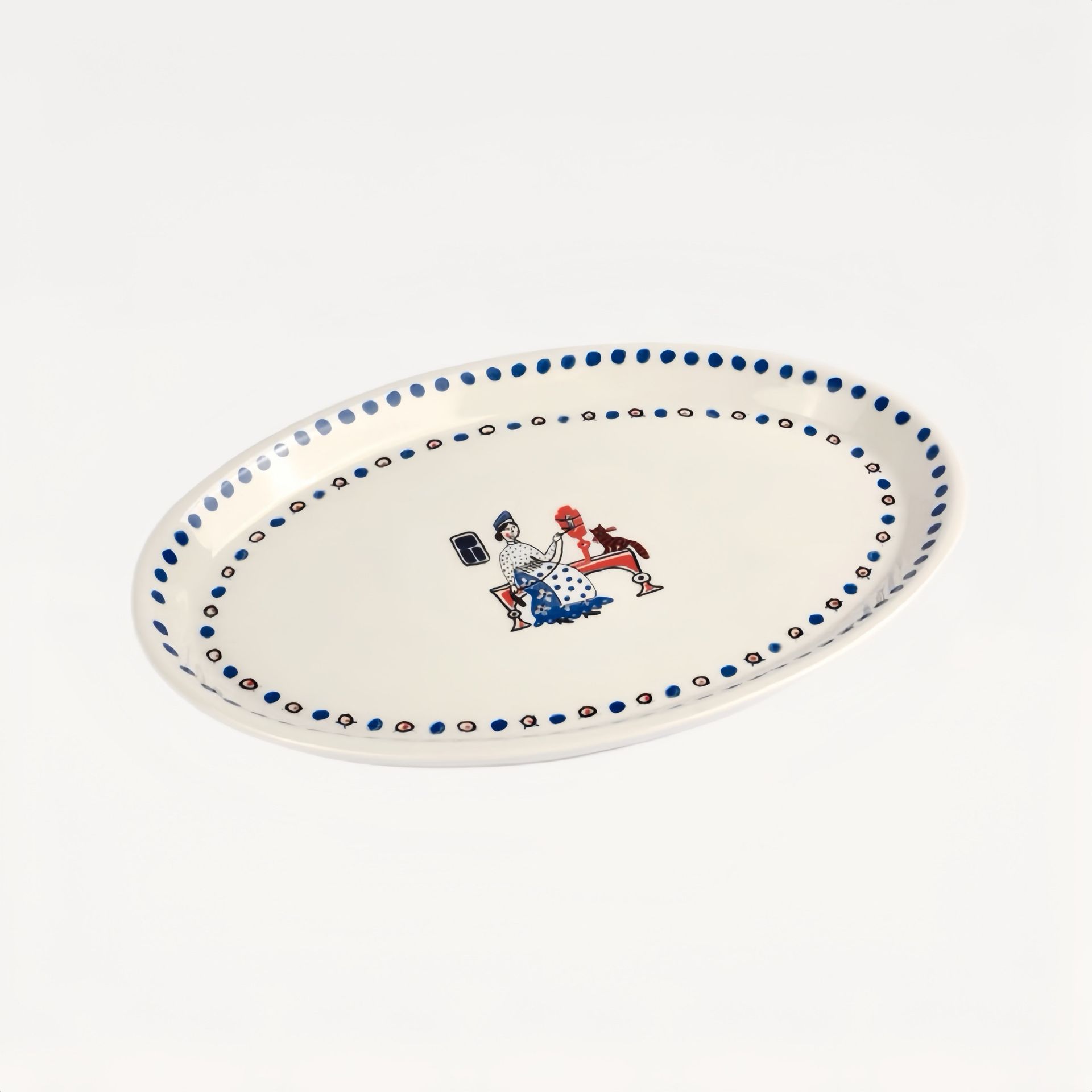 Блюдо овальное "Прялка" #0