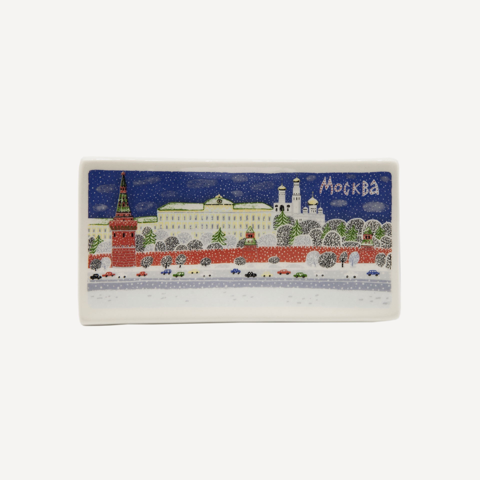 Тарелка прямоугольная "Москва" - купить в интернет-магазине «Дымов Керамик»