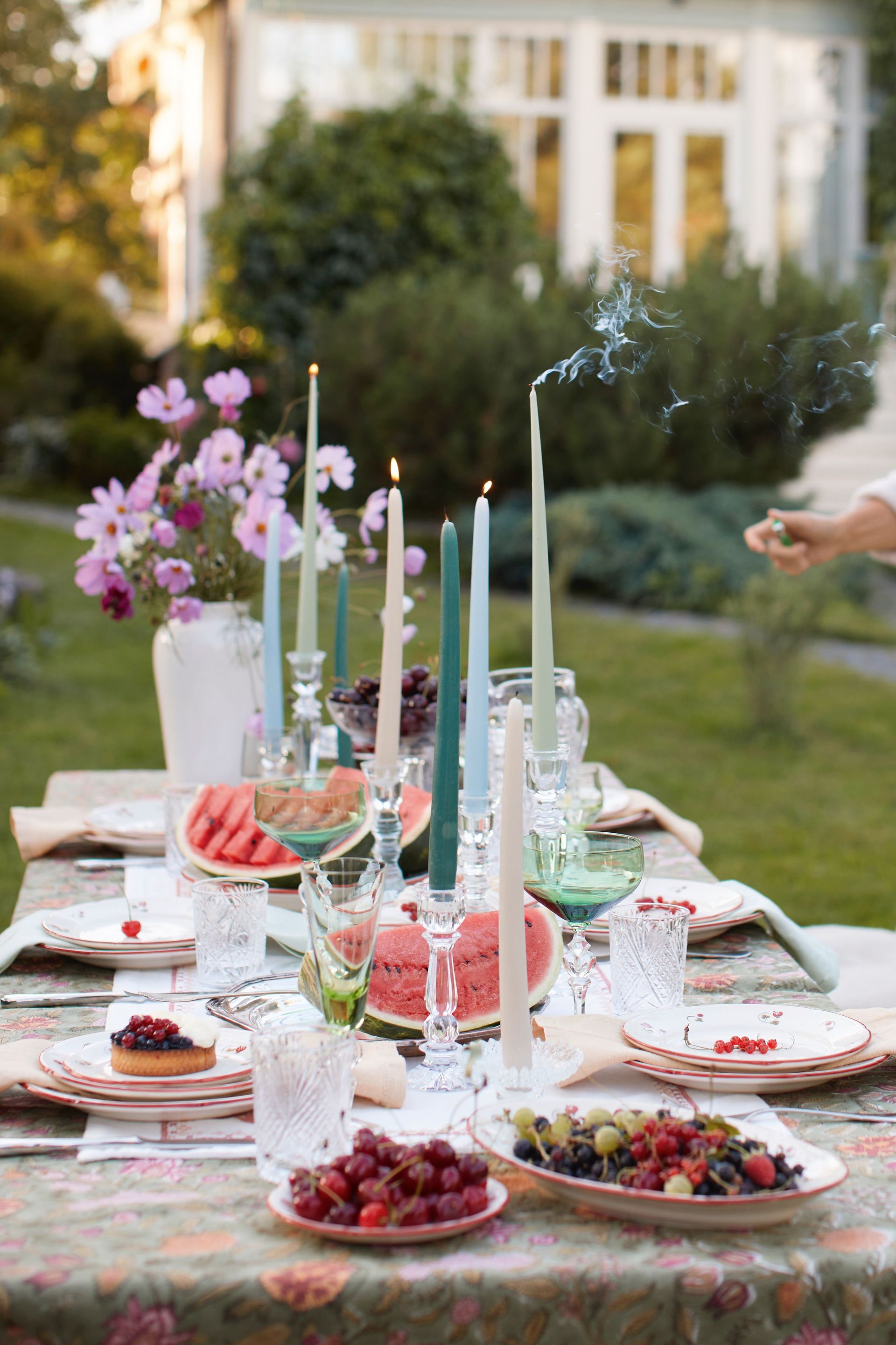 Тарелка плоская с полями "Шиповник" #8