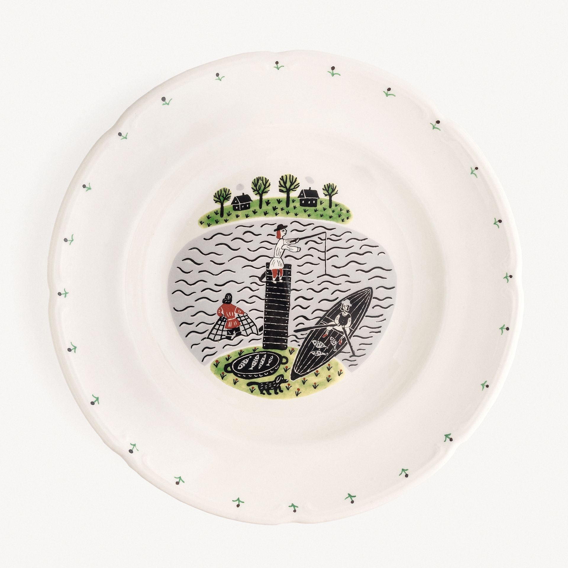 Тарелка суповая &quot;Рыбалка&quot; #1