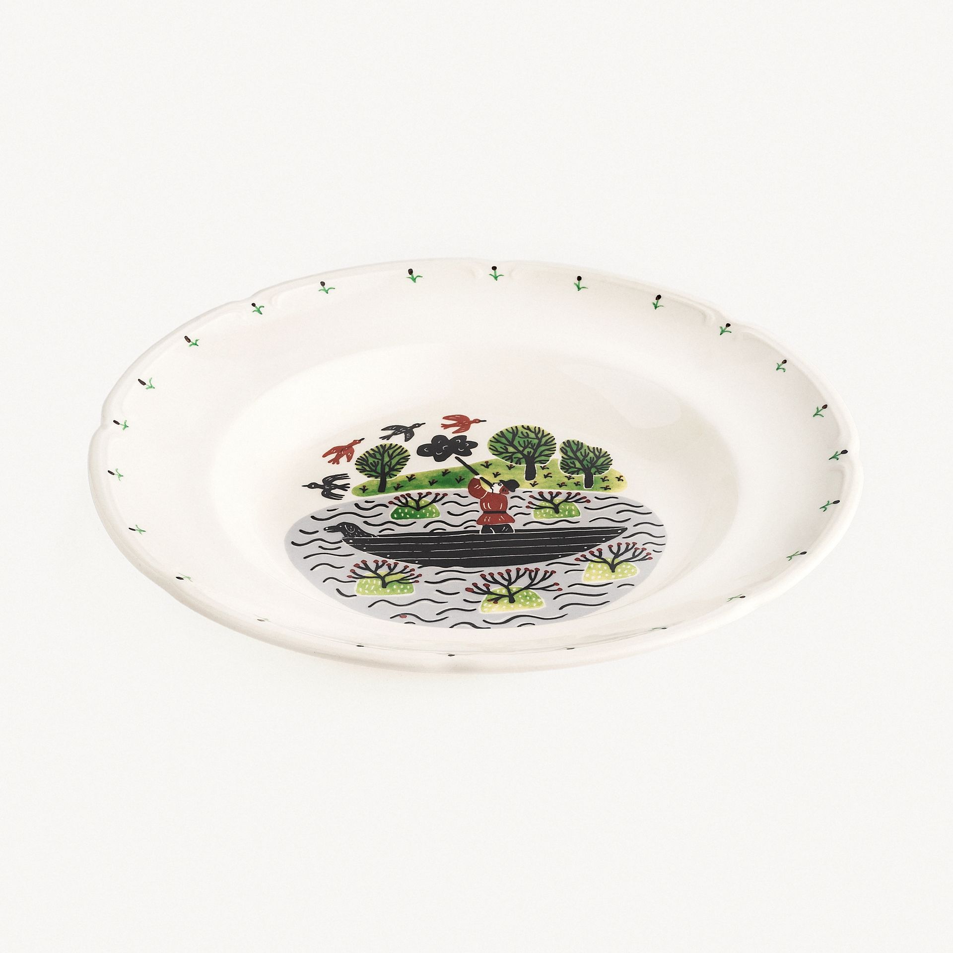 Тарелка суповая &quot;Охота&quot; #0