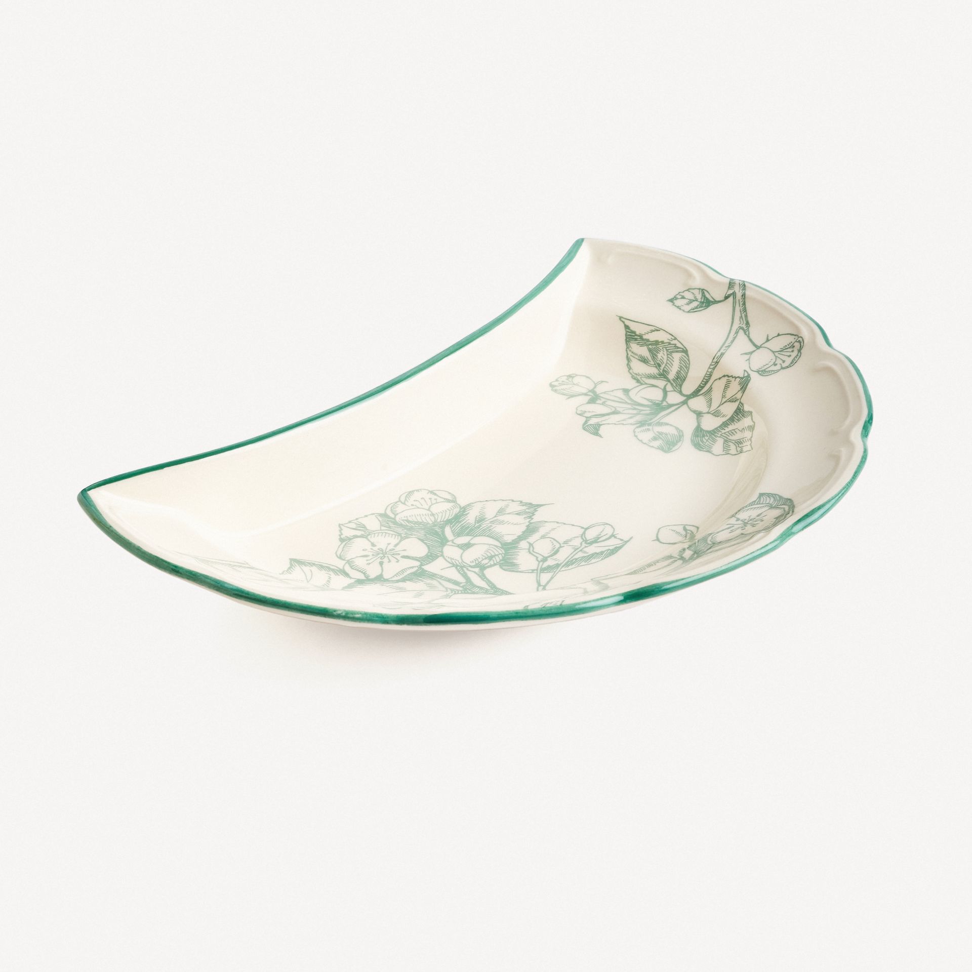 Тарелка полумесяц &quot;Яблони&quot; #0