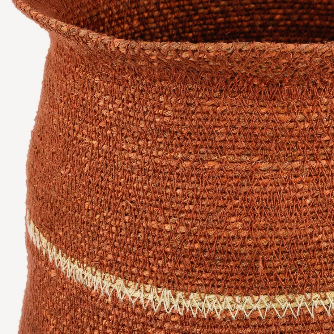 Ваза плетёная декоративная (джут) #1