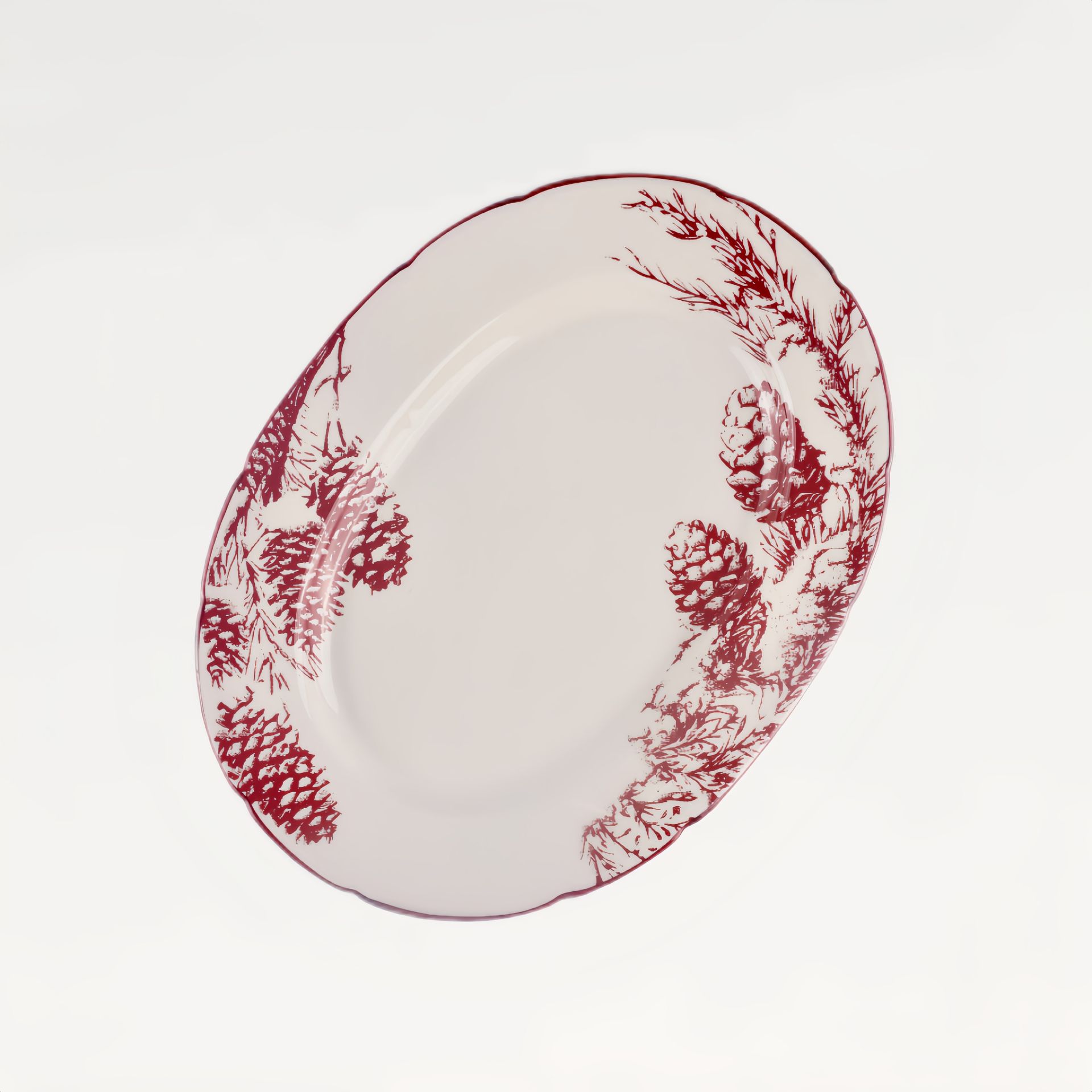 Блюдо овальное &quot;Снегирь&quot; #1