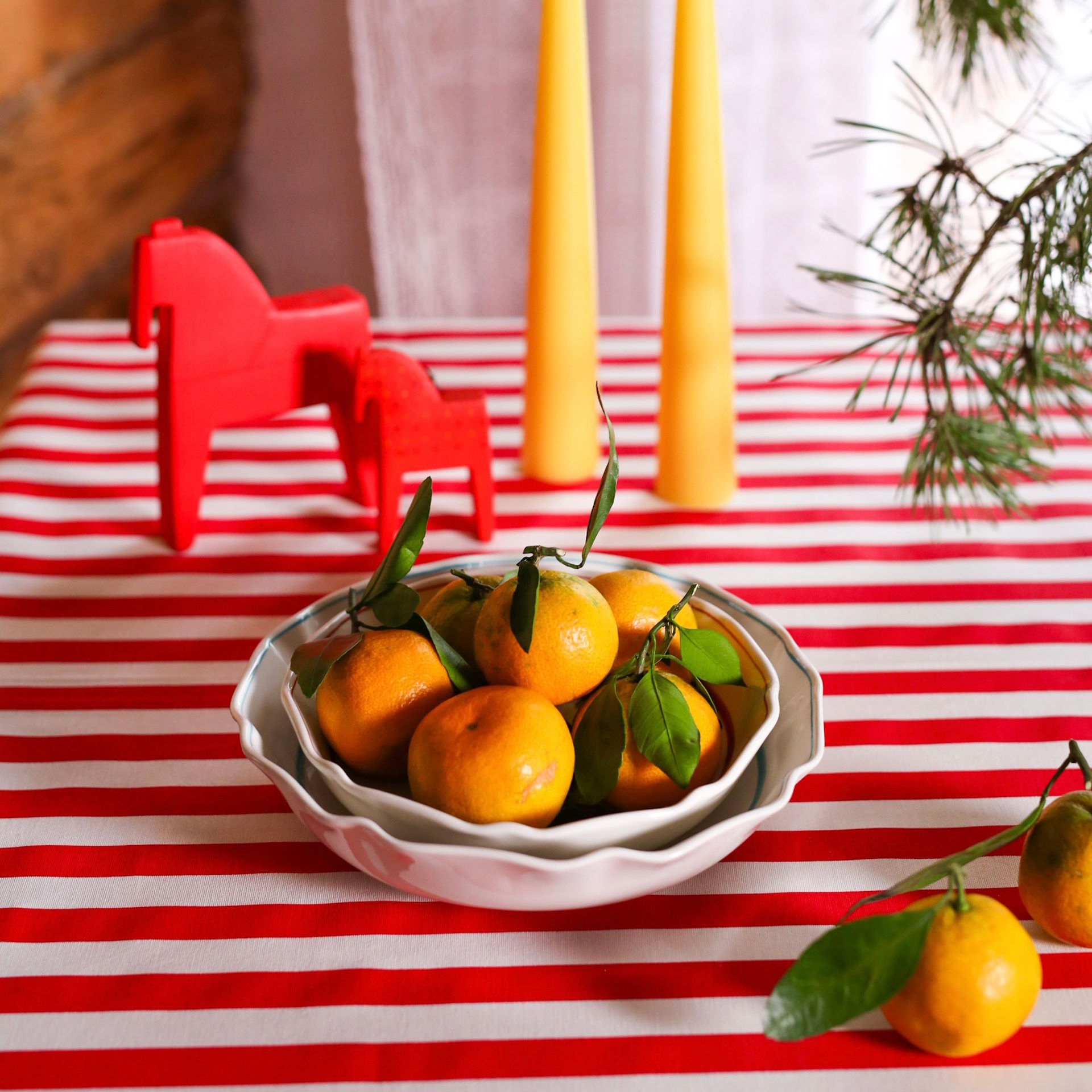 Скатерть в полоску с кантом #3