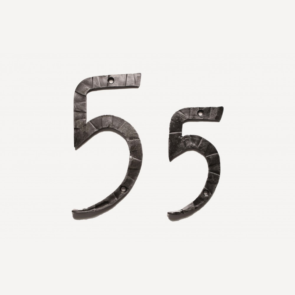 Кованая цифра "5" #0