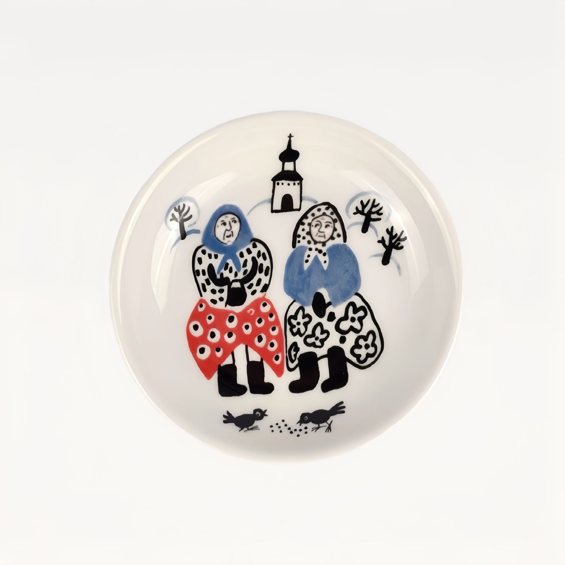 Тарелка "В зимний холод" #0
