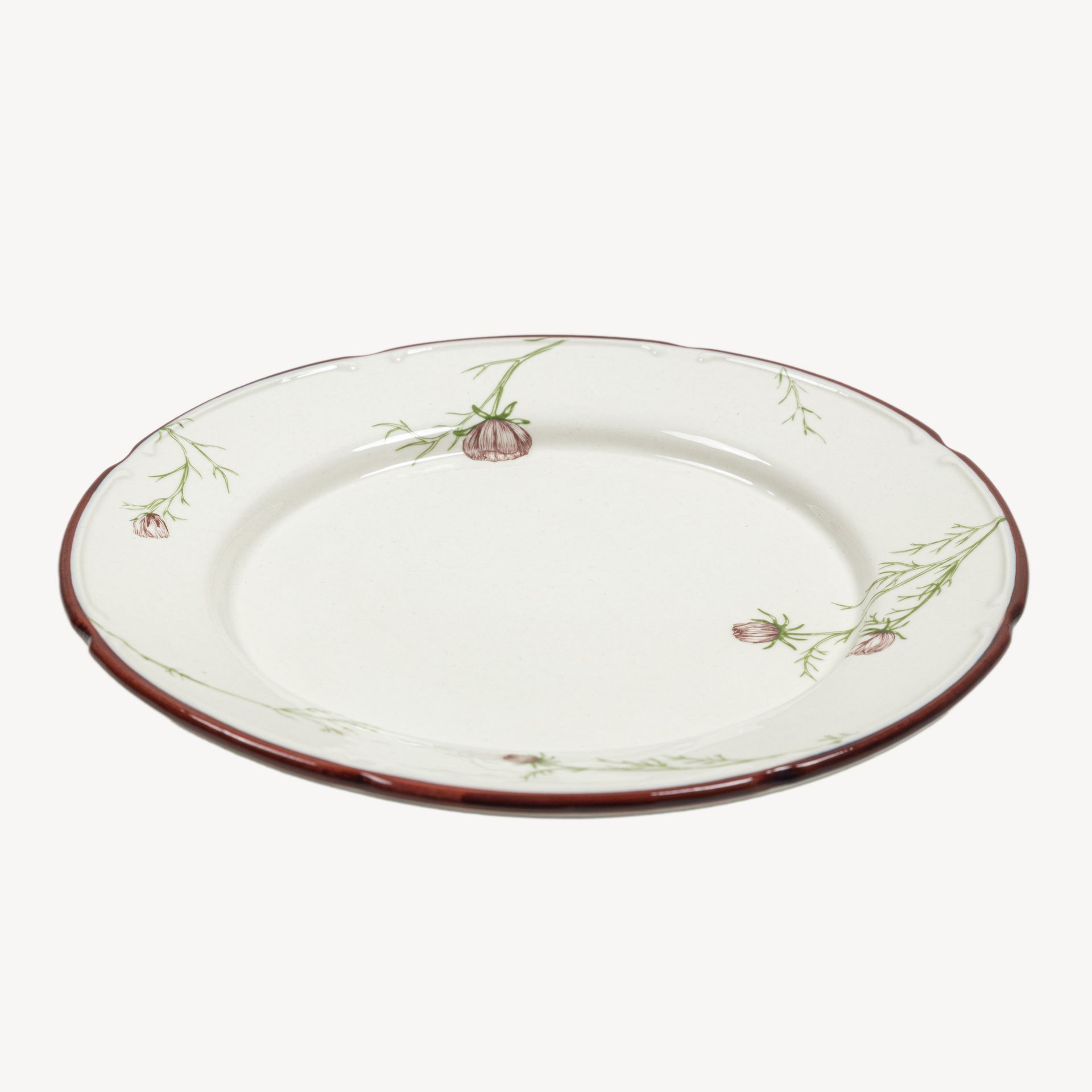 Тарелка плоская с полями &quot;Космея&quot; утро 07.00 #0